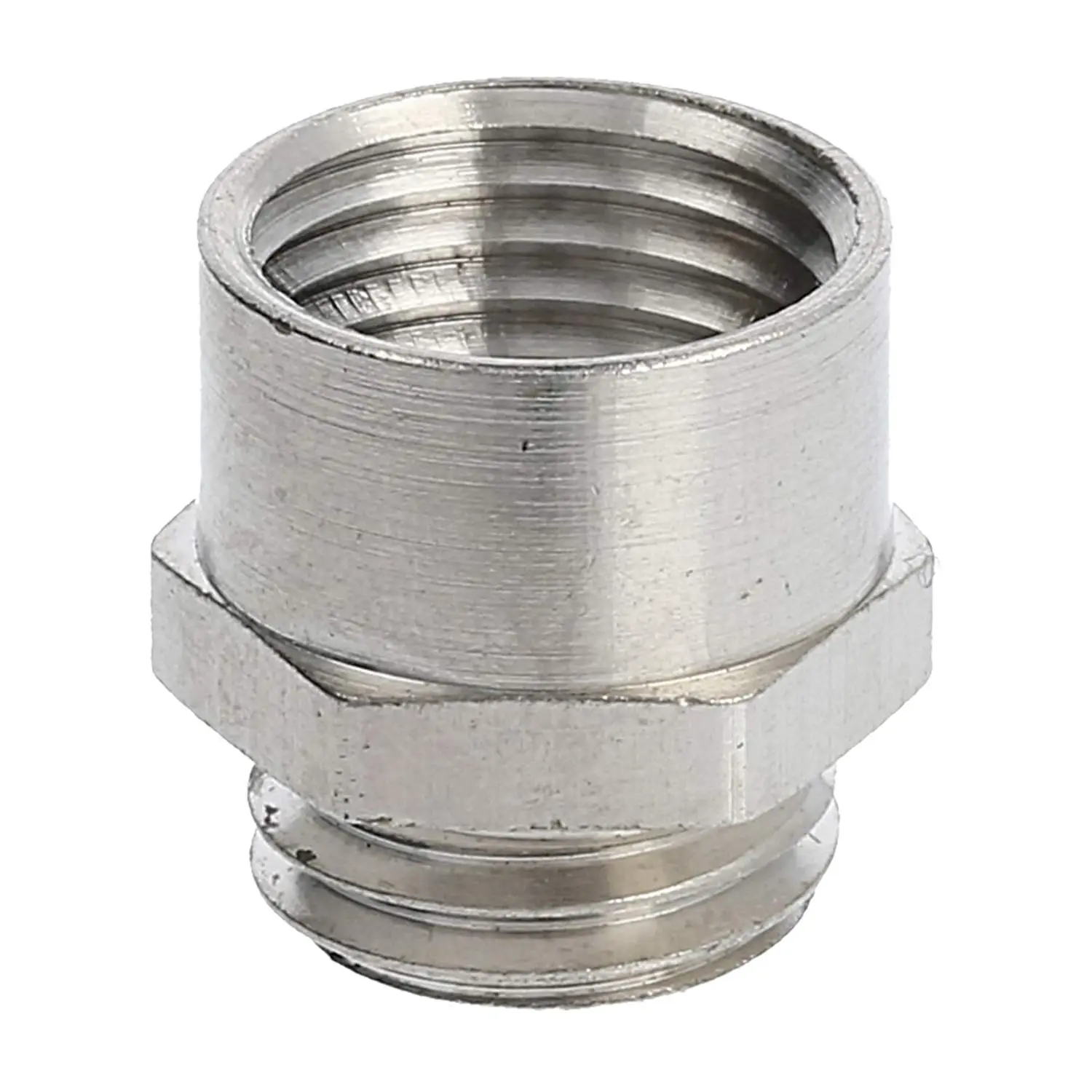 10063911 WISKA Adapter-Zwischenstutzen M/PG von M12x1,5 auf PG7x1,27 MMP-M/PG Sechskant Messing (CuZn) vernickelt Anschlussgewinde 5,0mm