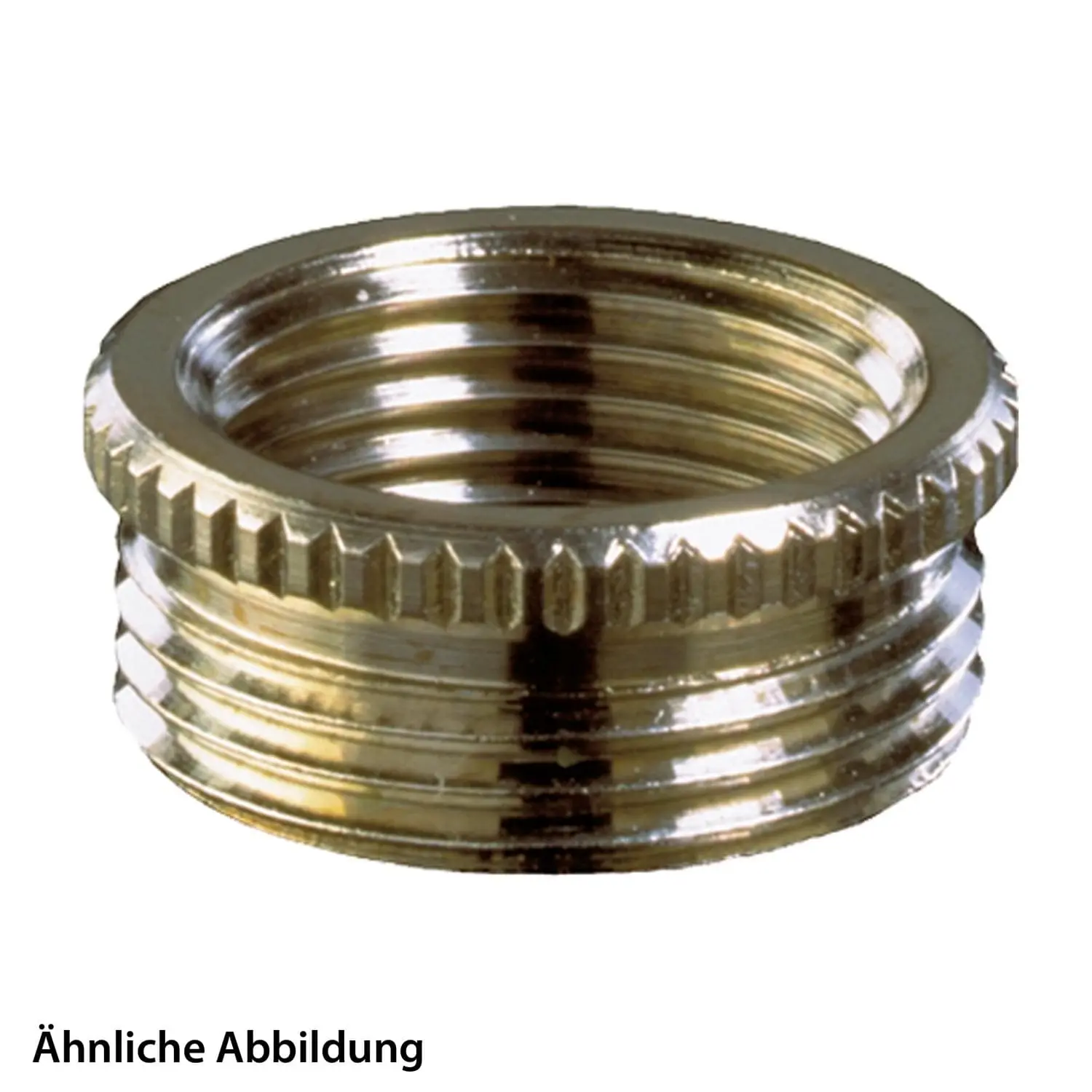 10063929 WISKA Zwischenstutzen M/PG von M40x1,5 auf PG21x1,588 MZM-M/PG rund mit Rändel Messing (CuZn) vernickelt Anschlussgewinde 8,0mm