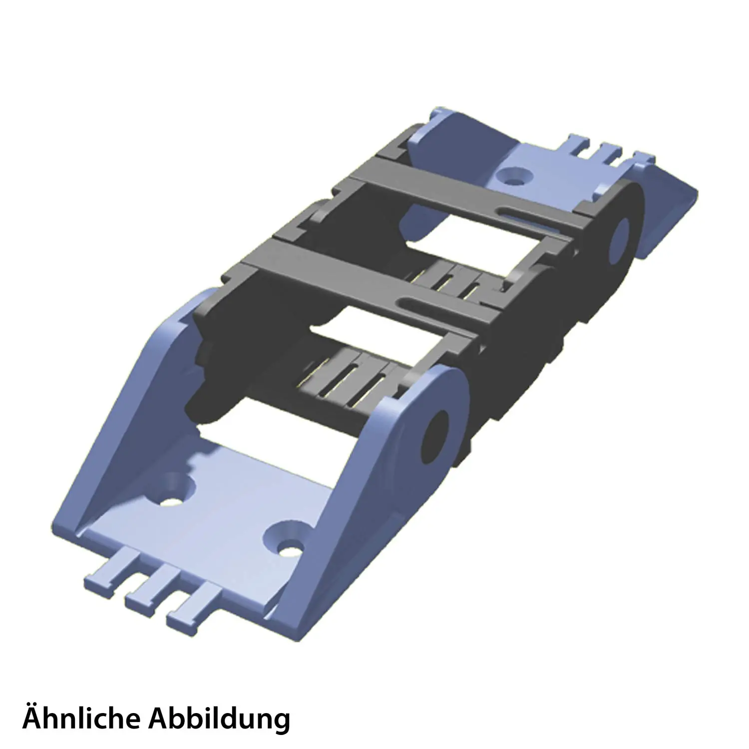 Produktfoto 1 von 16153031000 FLEXA Anschluß mit ZUgentlastung PBZ für Kette PL3 31/41/6,5 / 3Kämme bestehend aus 2 Anschußteilen mit Zugentlastungskamm