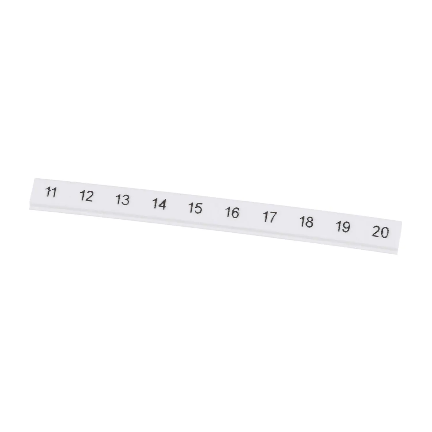 Produktfoto 1 von 0808749:0011 Phoenix Contact Markierungsstreifen 10-teilig 11 - 20 ZBF 6 LGS fortlaufende Zahlen Werkstoff Polyamid (PA) weiß, Rastmaß 6,2mm
