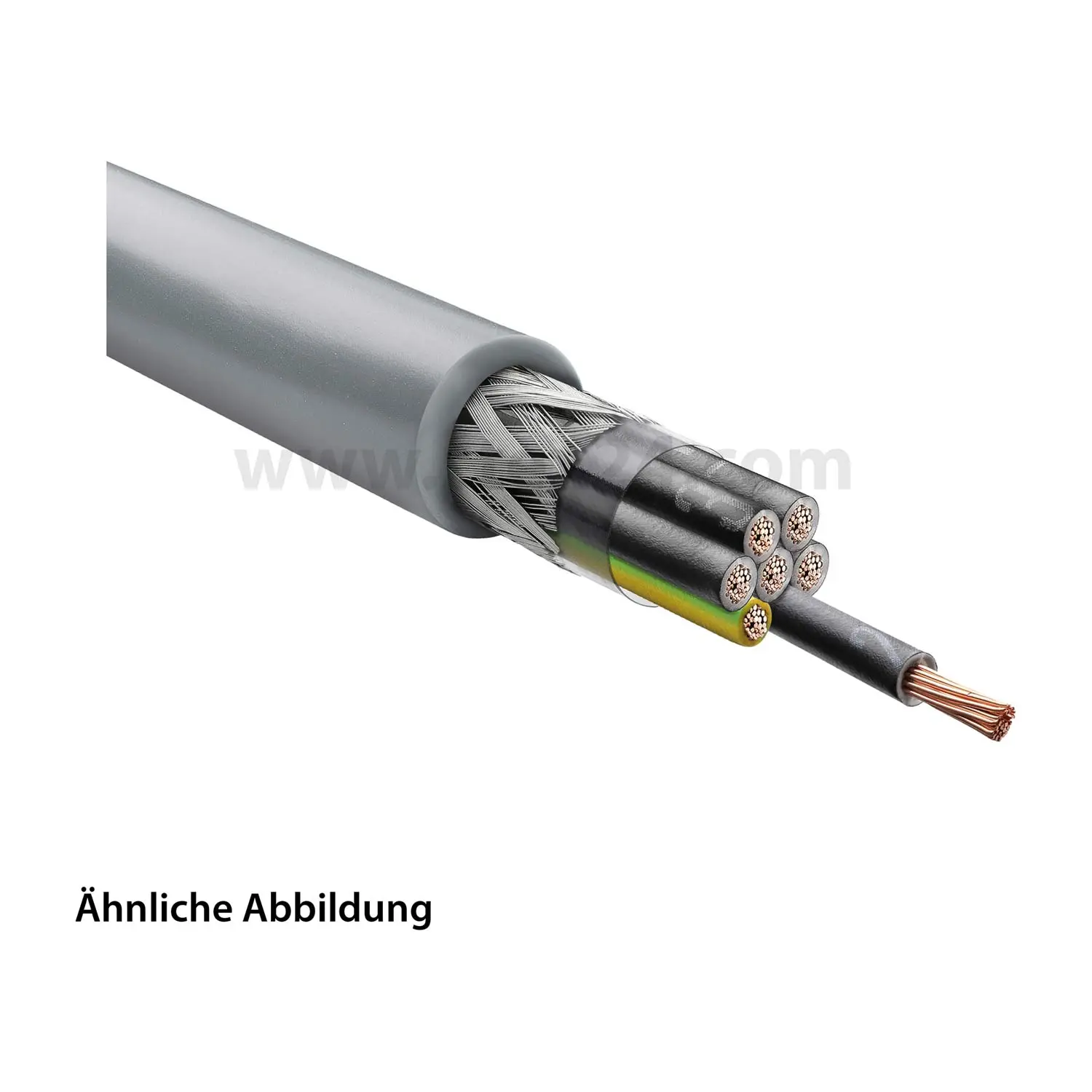 Produktfoto 1 von 1123208/100 LAPP Stexoflam Steuerleitung CH 7G0,5mm² halogenfrei AD 7,7mm Nennspannung Uo/U 300V/500V