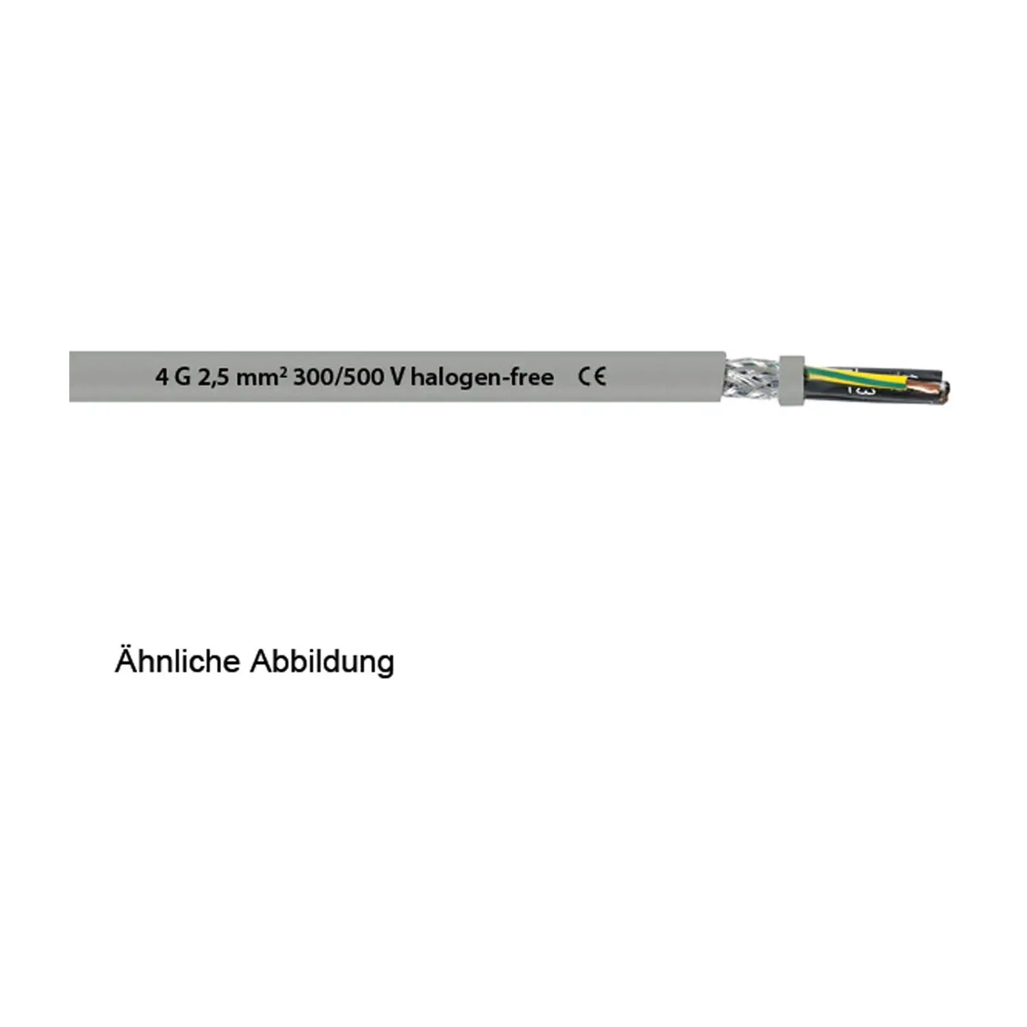 Produktfoto 1 von 1123361/1000 LAPP Stexoflam Steuerleitung CH 5G4mm² halogenfrei AD 13,3mm Nennspannung Uo/U 300V/500V