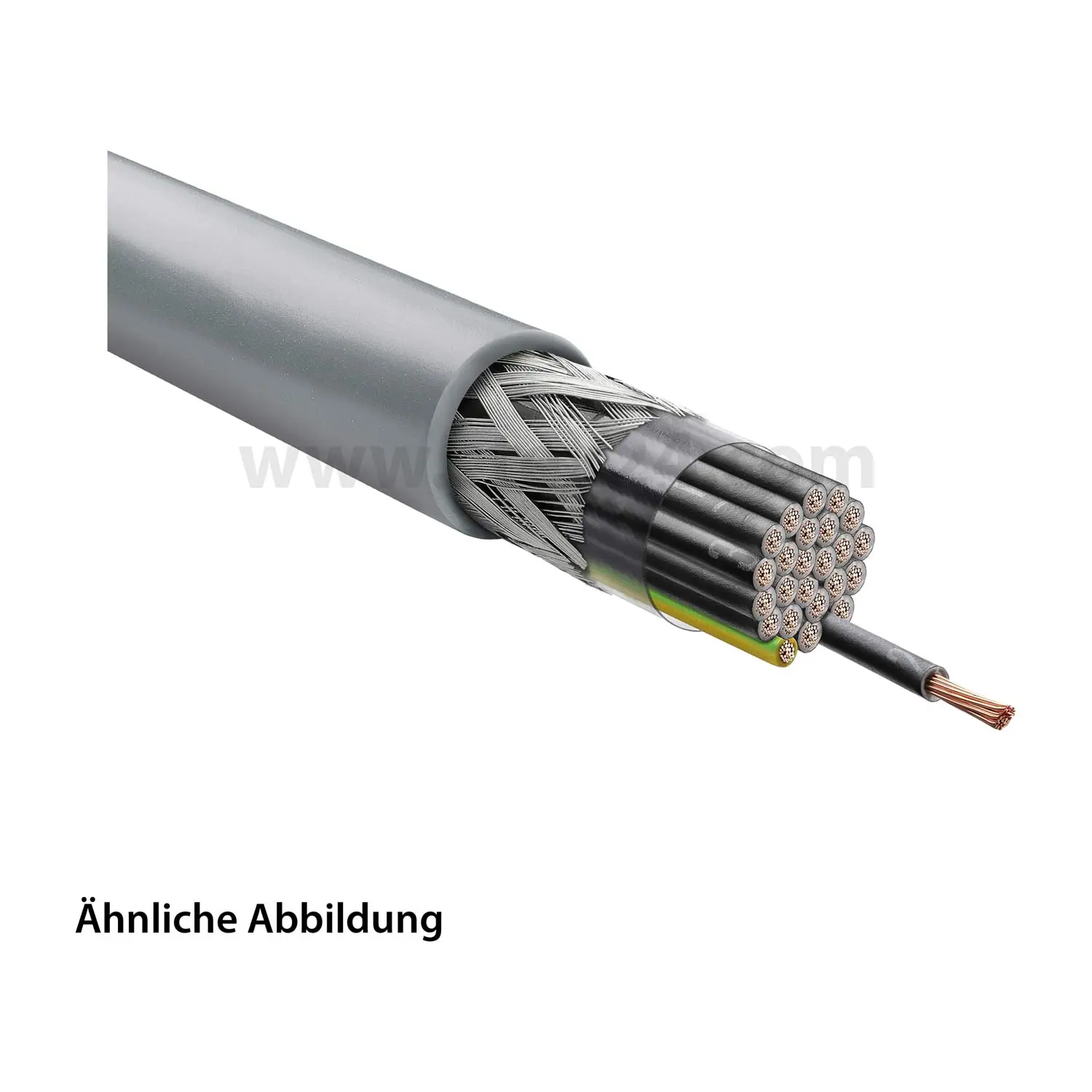 Produktfoto 1 von 1123328/1000 LAPP Stexoflam Steuerleitung CH 25G1,5mm² halogenfrei AD 18,4mm Nennspannung Uo/U 300V/500V