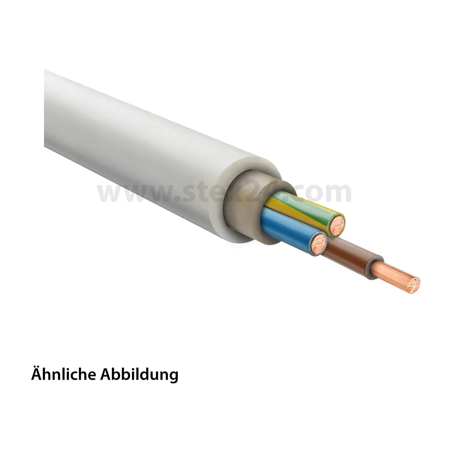 Produktfoto 1 von 39057 HELU KABEL NYM-J 3x2,5mm² Mantelleitung AD 10,4mm Nennspannung Uo/U 300V/500V