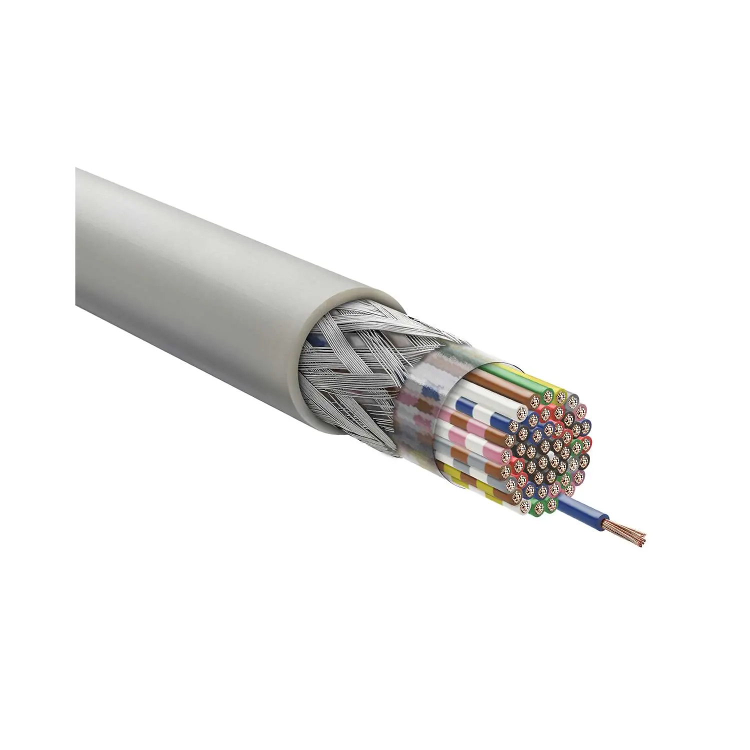Produktfoto 1 von 0034450 LAPP LIYCY 50x0,25mm² Datenleitung geschirmt AD 13,8mm Betriebsspitzenspannung 500V