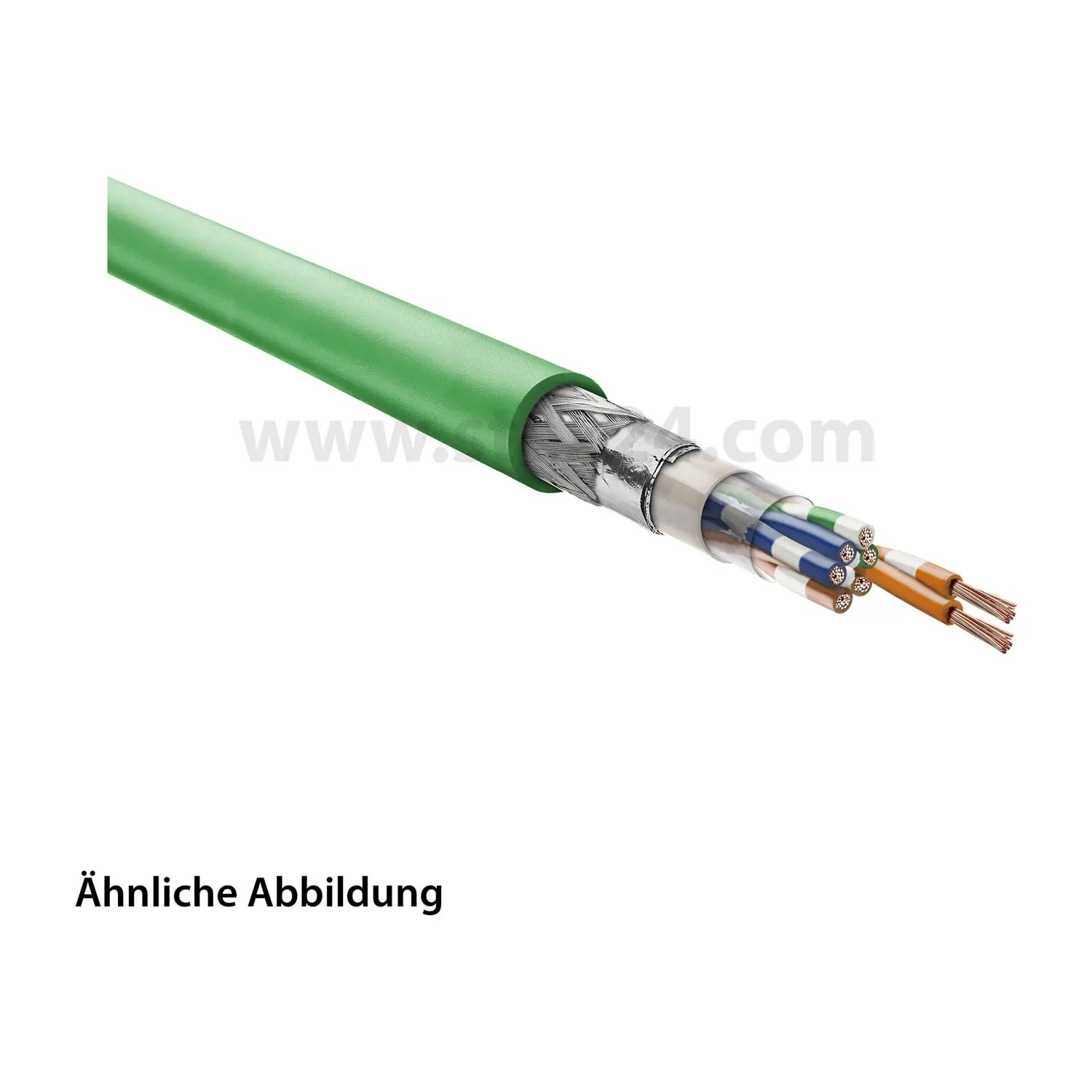Produktfoto 1 von 82839 HELU KABEL Ethernetleitung Cat. 5e Schleppkettenleitung 8-adrig, 4x2xAWG26/19 Außendurchmesser 6,3mm