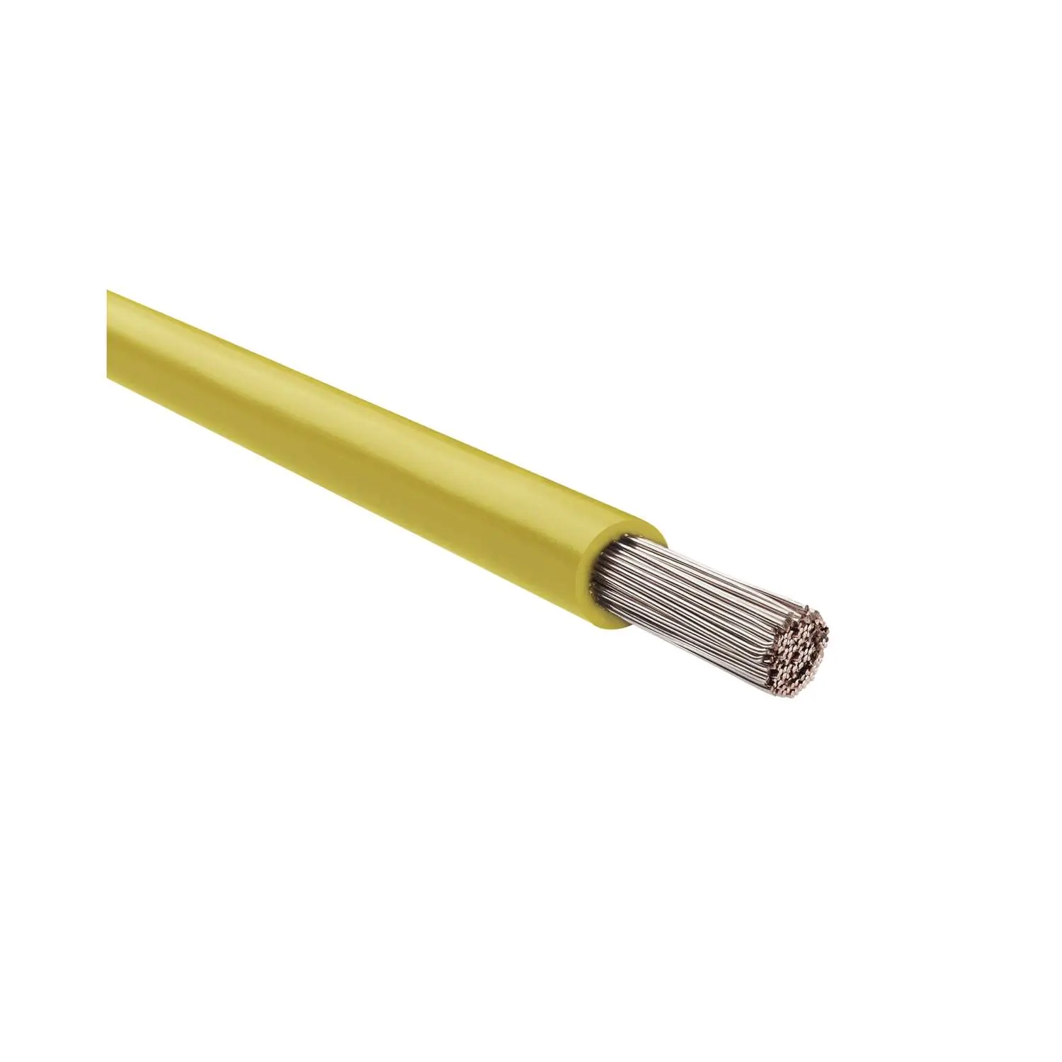 Produktfoto 1 von 23808 HELU KABEL SiF 1X4mm² YE (gelb) Einzelader Silikon gelb AD 4,2mm Nennspannung Uo/U 300V/500V