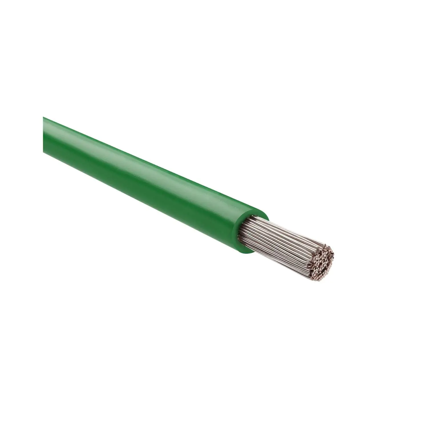 Produktfoto 1 von 23800 HELU KABEL SiF 1X4mm² GN (grün) Einzelader Silikon grün AD 4,2mm Nennspannung Uo/U 300V/500V