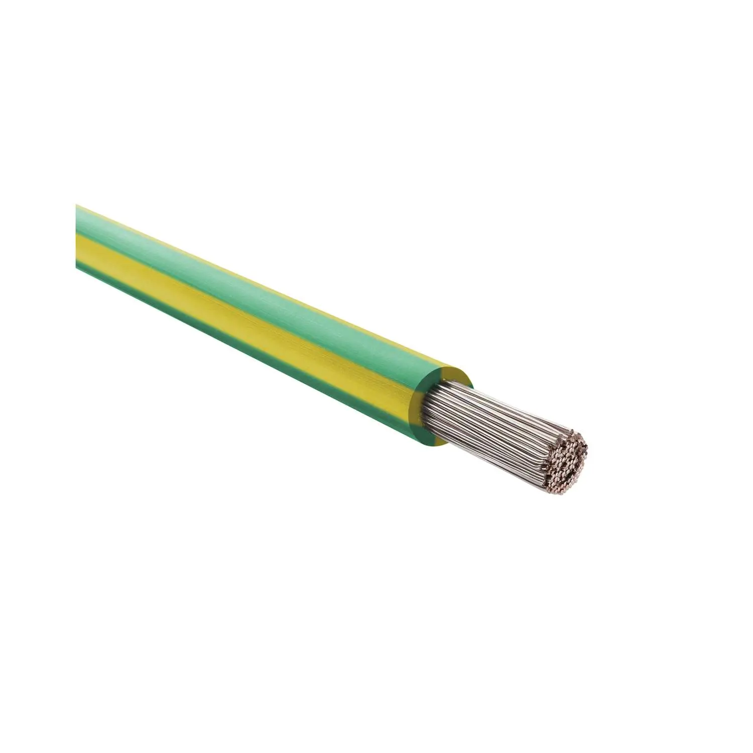 Produktfoto 1 von 24713 HELU KABEL SiF 1X16mm² GNYE (grün/gelb) Einzelader Silikon grün/gelb AD 7,4mm Nennspannung Uo/U 300V/500V