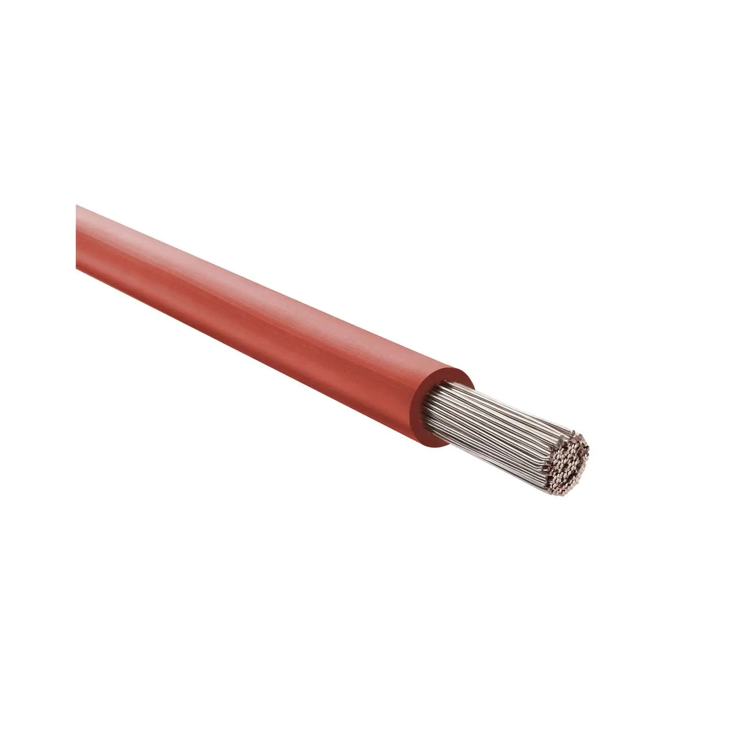 Produktfoto 1 von 24702 HELU KABEL SiF 1X16mm² RD (rot) Einzelader Silikon rot AD 7,4mm Nennspannung Uo/U 300V/500V