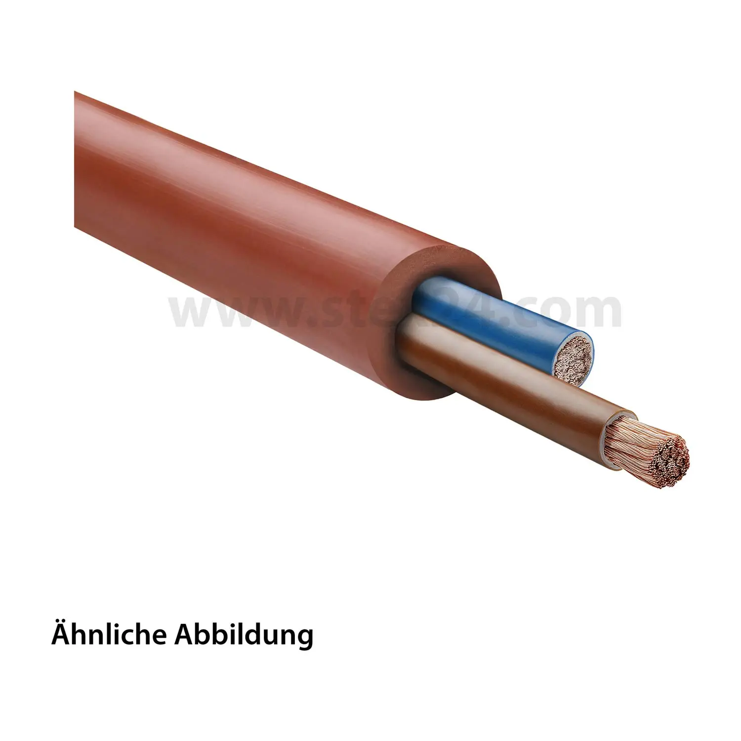 23001 HELU KABEL SiHF 2X0,75mm² Silikonleitung AD 6,4mm Nennspannung Uo/U 300V/500V