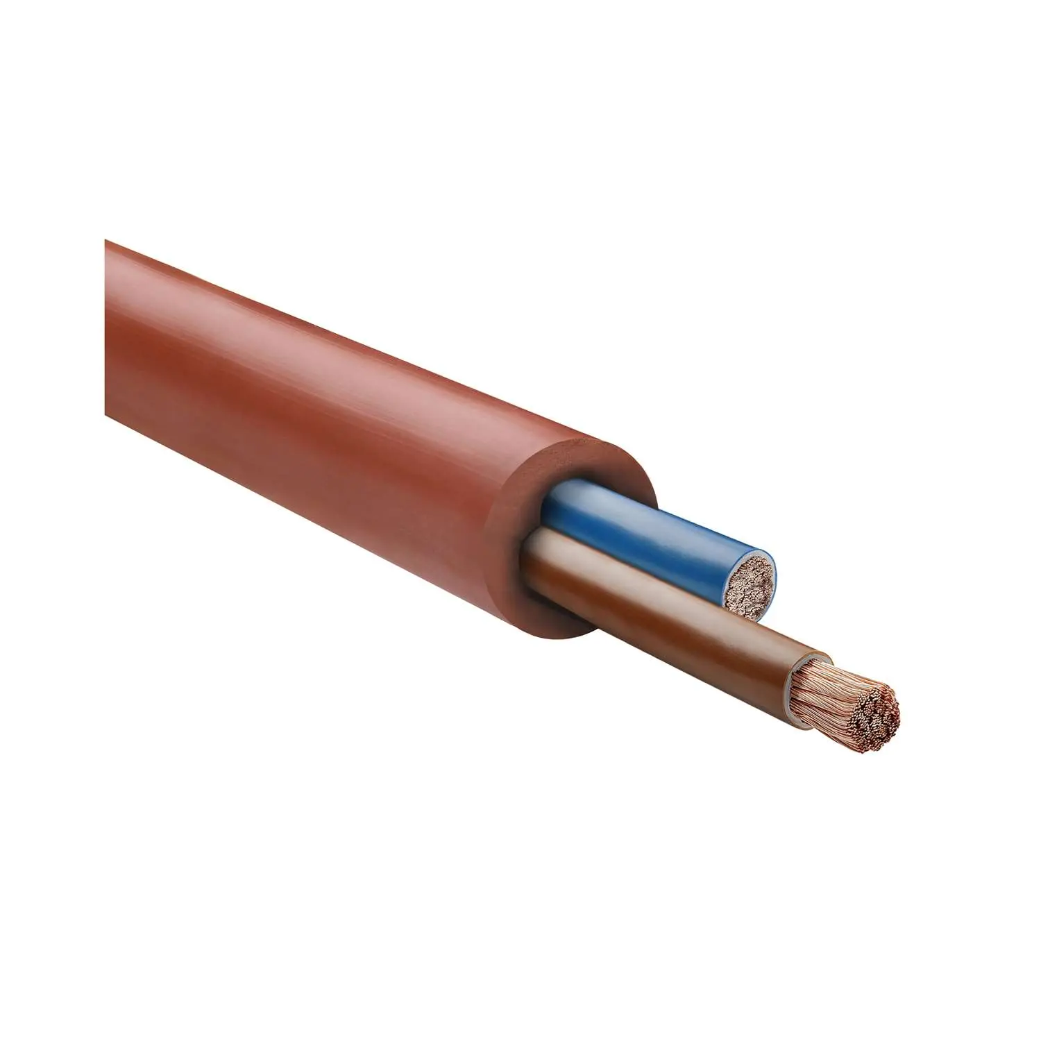 Produktfoto 1 von 23013 HELU KABEL SiHF 2X1,5mm² Silikonleitung AD 7,6mm Nennspannung Uo/U 300V/500V