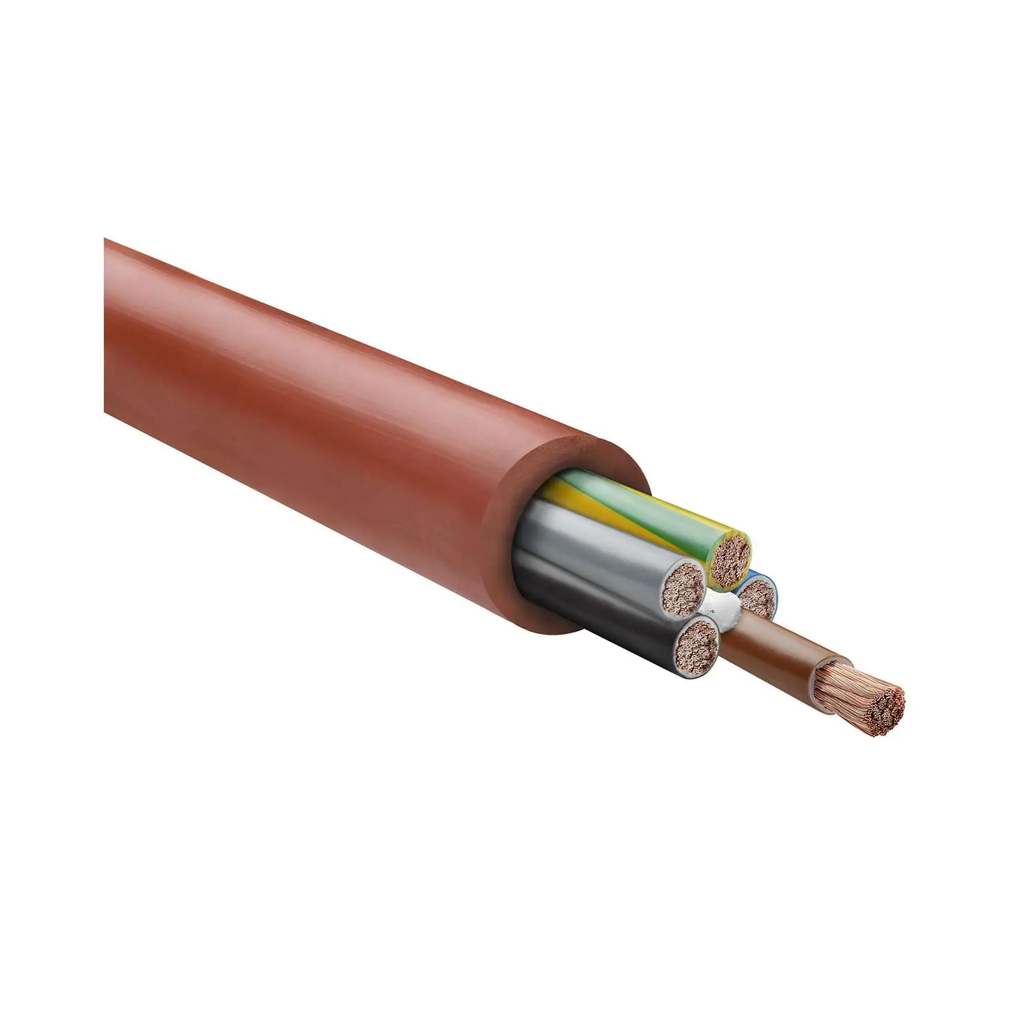 Produktfoto 1 von 23016 HELU KABEL SiHF 5G1,5mm² Silikonleitung AD 9,6mm Nennspannung Uo/U 300V/500V