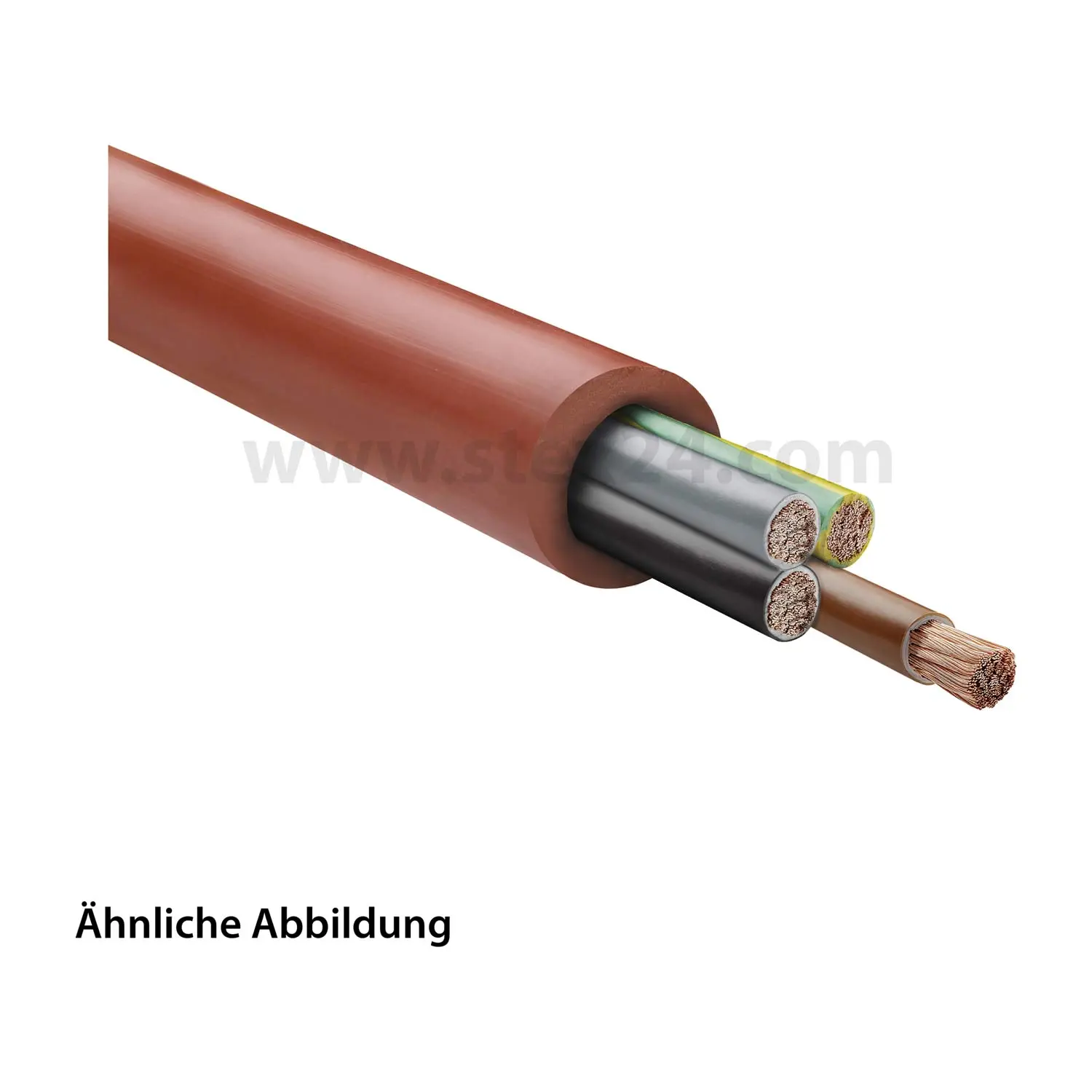 Produktfoto 1 von 23029 HELU KABEL SiHF 4G2,5mm² Silikonleitung AD 10,6mm Nennspannung Uo/U 300V/500V