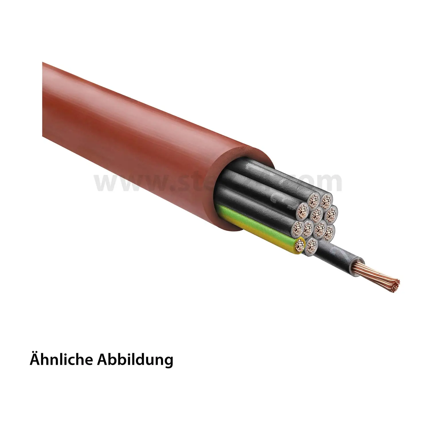 Produktfoto 1 von 23021 HELU KABEL SiHF 12G1,5mm² Silikonleitung AD 14,0mm Nennspannung Uo/U 300V/500V