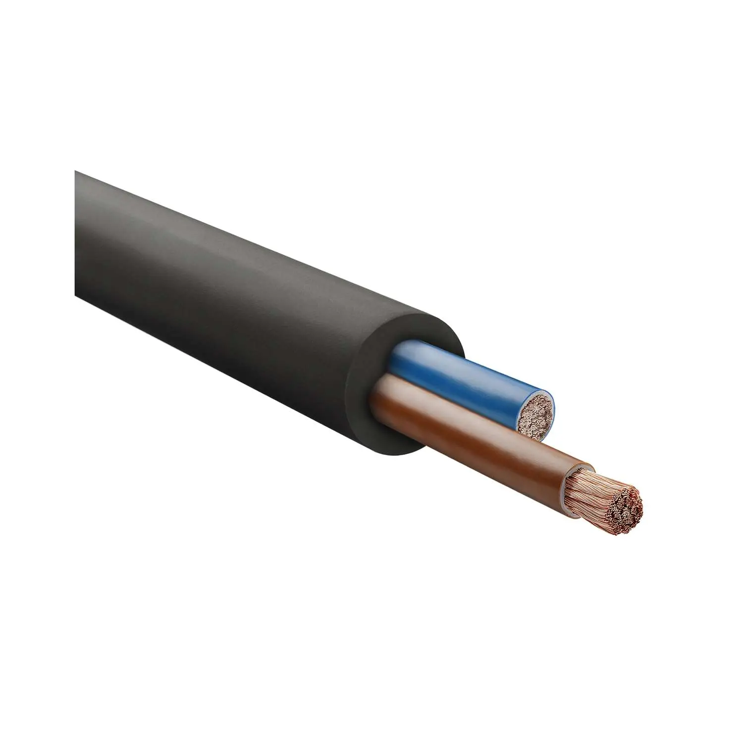 Produktfoto 1 von 37020 HELU KABEL H07RN-F 2X1,5mm² Gummischlauchleitung AD 8,5mm - 11,0mm Nennspannung Uo/U 450V/750V
