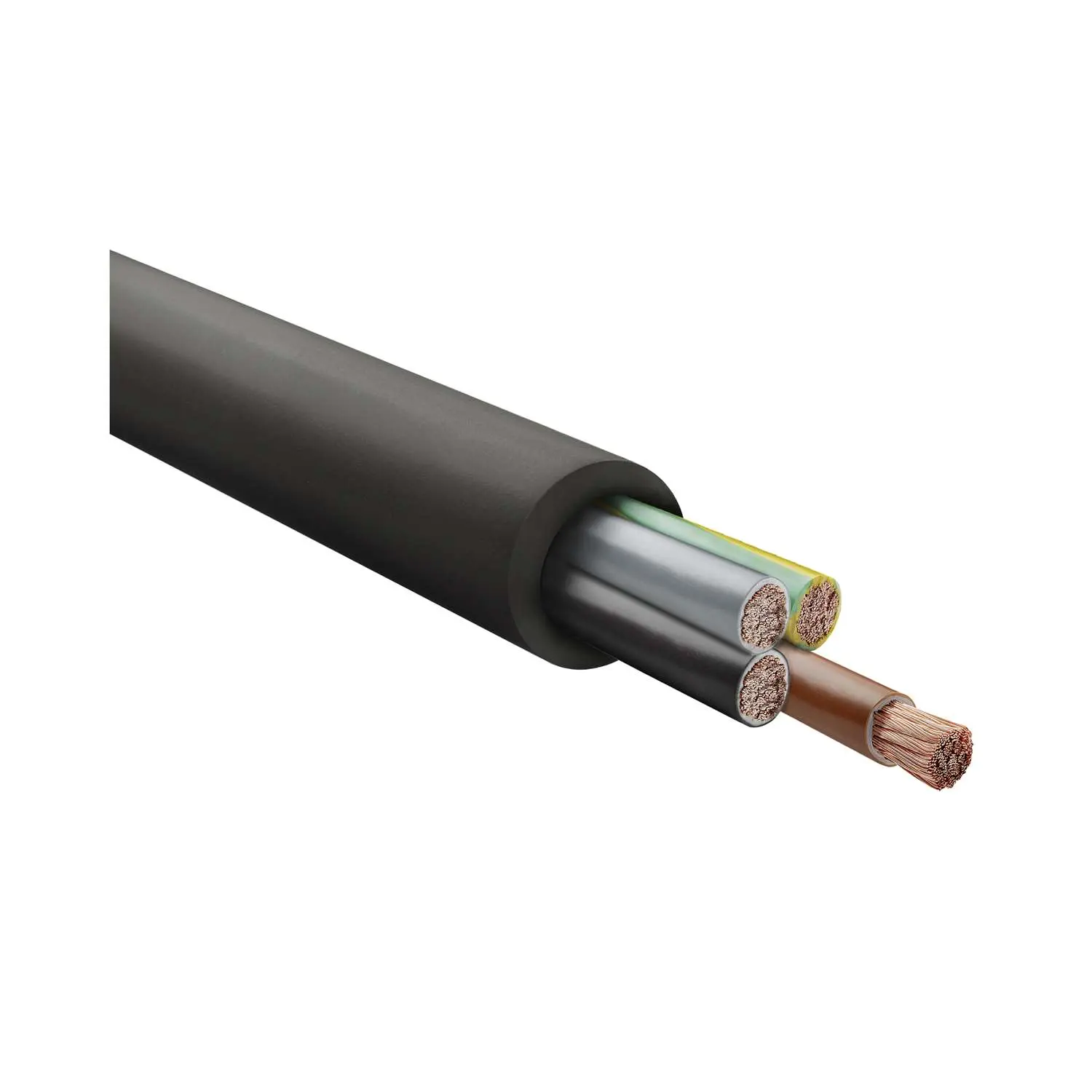 Produktfoto 1 von 37045 HELU KABEL H07RN-F 4G1,5mm² Gummischlauchleitung AD 10,2mm - 13,1mm Nennspannung Uo/U 450V/750V