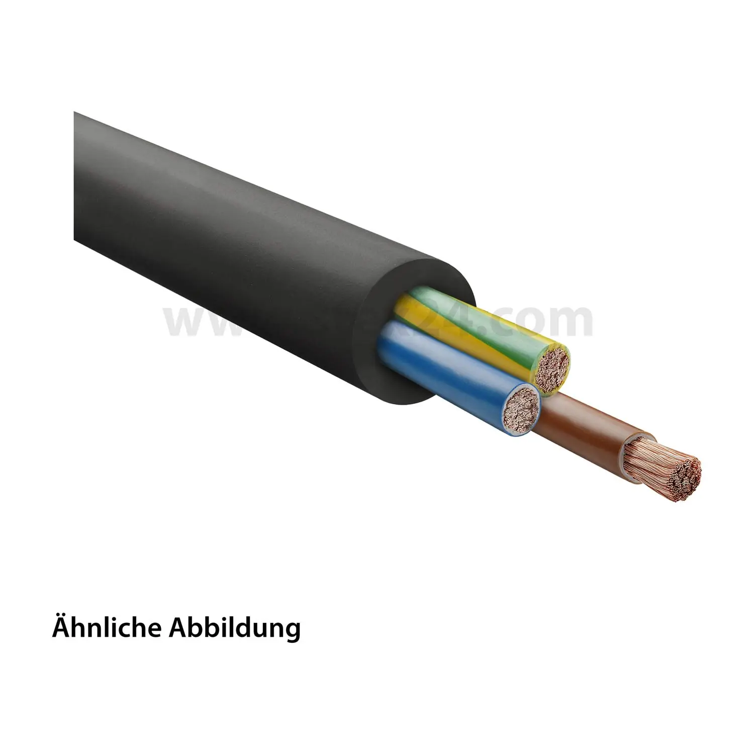 Produktfoto 1 von 37029 HELU KABEL H07RN-F 3G2,5mm² Gummischlauchleitung AD 10,9mm - 14,0mm Nennspannung Uo/U 450V/750V