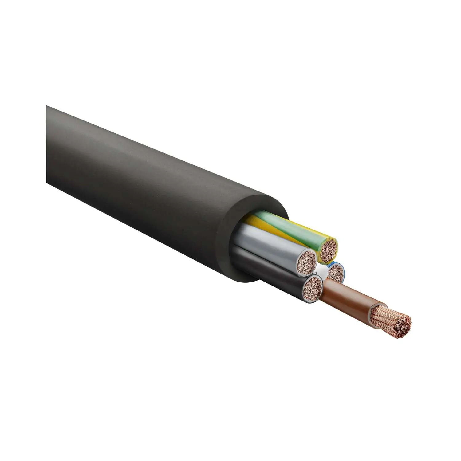 Produktfoto 1 von 37061 HELU KABEL H07RN-F 5G1,5mm² Gummischlauchleitung AD 11,2mm - 14,4mm Nennspannung Uo/U 450V/750V
