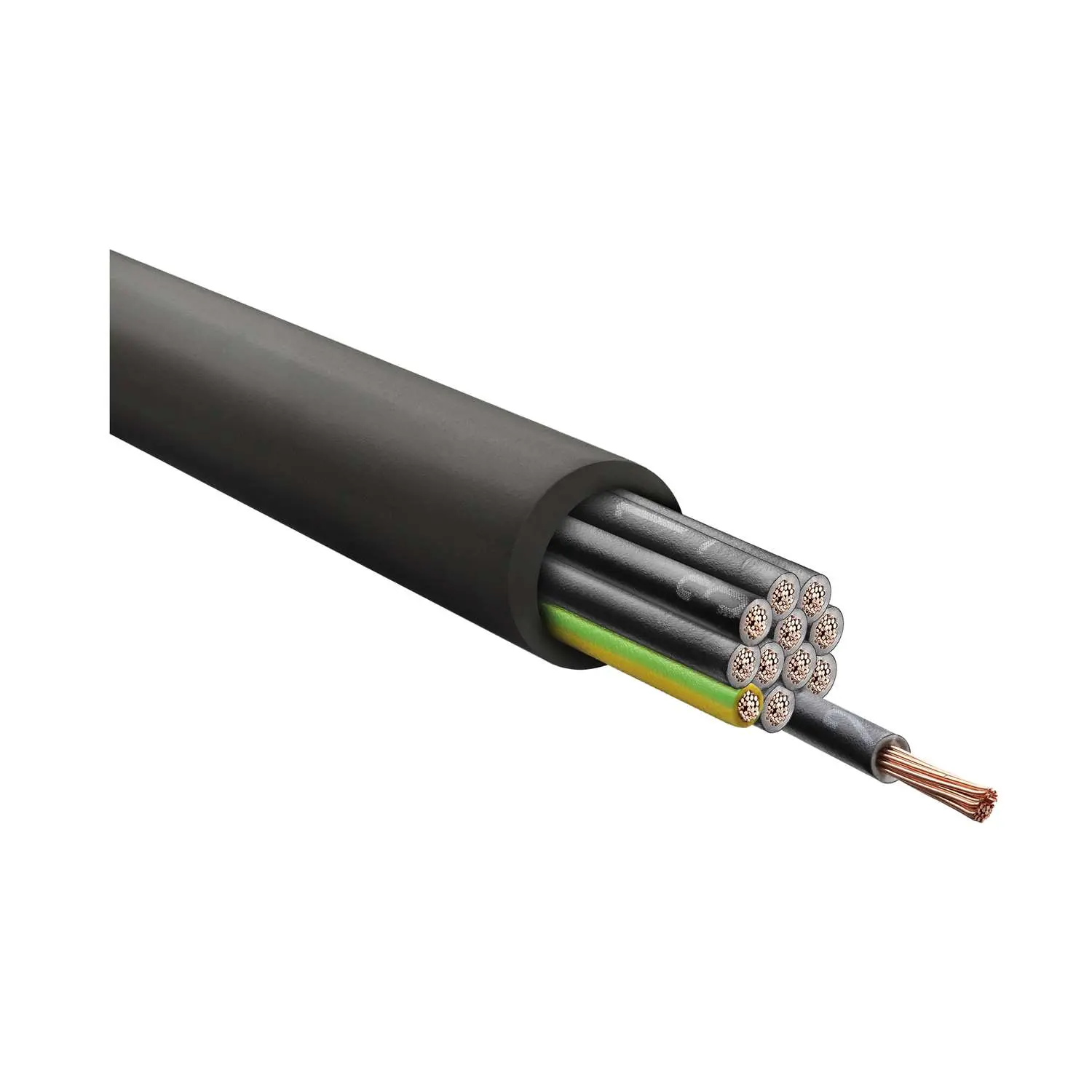 Produktfoto 1 von 37093 HELU KABEL H07RN-F 12G1,5mm² Gummischlauchleitung AD 17,6mm - 22,4mm Nennspannung Uo/U 450V/750V
