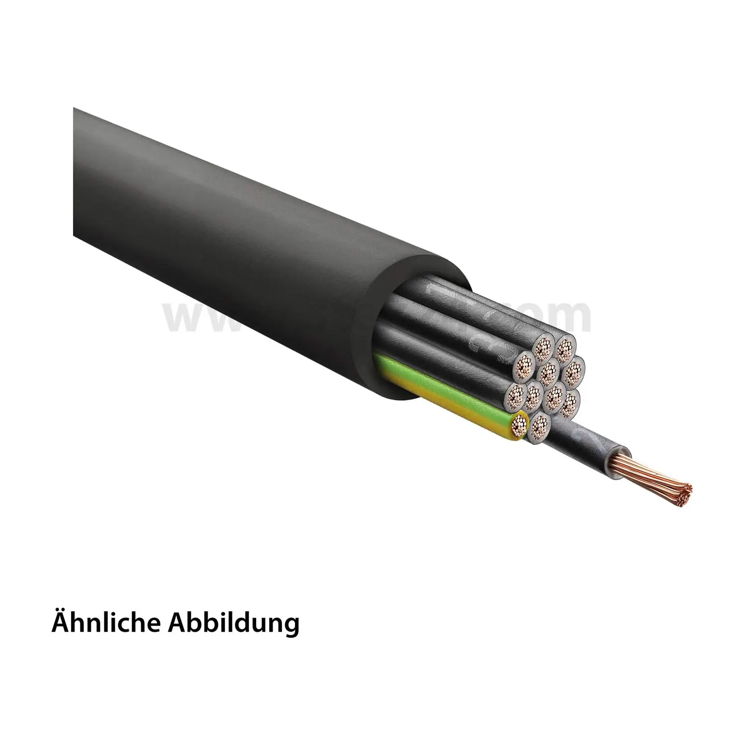Produktfoto 1 von 37096 HELU KABEL H07RN-F 12G2,5mm² Gummischlauchleitung AD 20,6mm - 26,2mm Nennspannung Uo/U 450V/750V