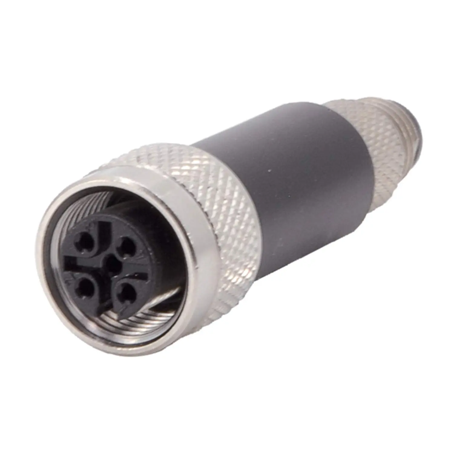 Produktfoto 1 von 1519749 Phoenix Contact M8/M12 Adapter 1xStift/1xBuchse gerade 3/3-pol. A-Kodierung, 60V, 4A Bauform Seite 1 1xM8 gerade Stift