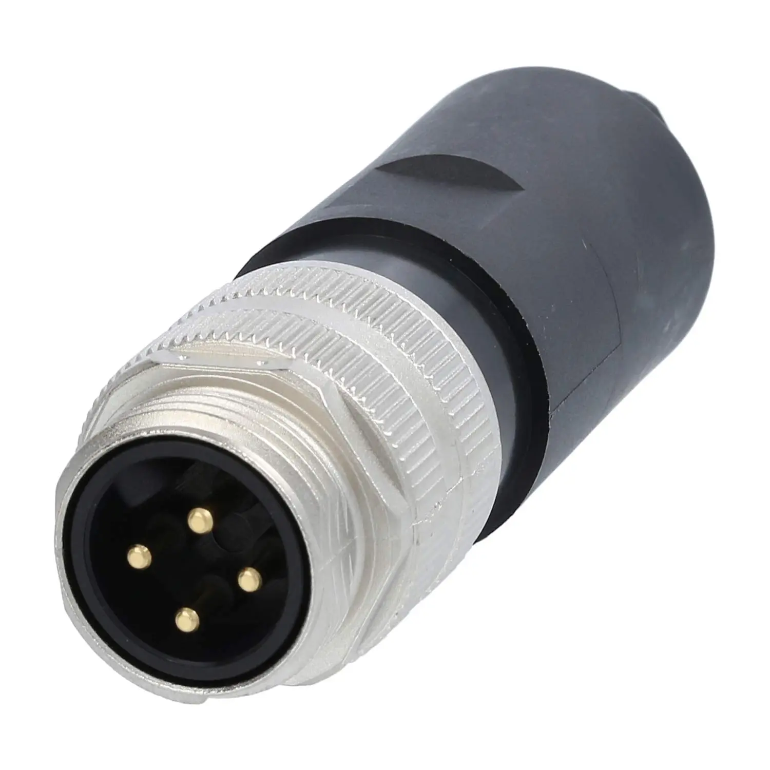 Produktfoto 1 von 7/8" Kabelsteckverbinder gerade Stift Schraubanschluss, Polzahl 3+PE Kabelabgang gerade, Klemmbereich 8,0mm - 10,0mm