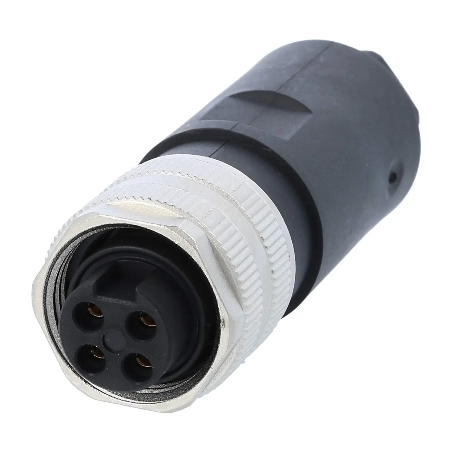 Produktfoto 1 von 7/8" Kabelsteckverbinder gerade Buchse Schraubanschluss, Polzahl 3+PE Kabelabgang gerade, Klemmbereich 8,0mm - 10,0mm