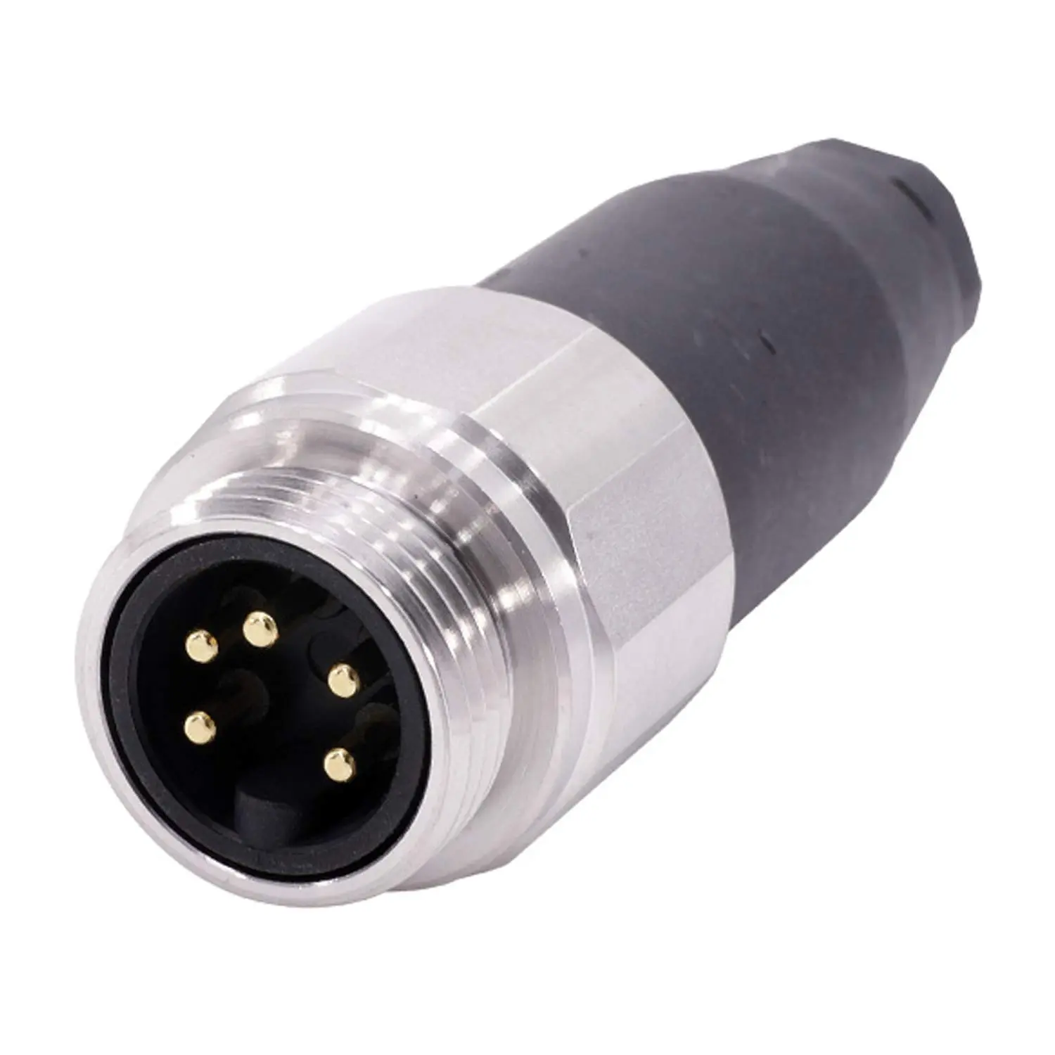 Produktfoto 1 von 7/8" Kabelsteckverbinder gerade Stift Schraubanschluss, Polzahl 4+PE Kabelabgang gerade, Klemmbereich 6,0mm - 8,0mm
