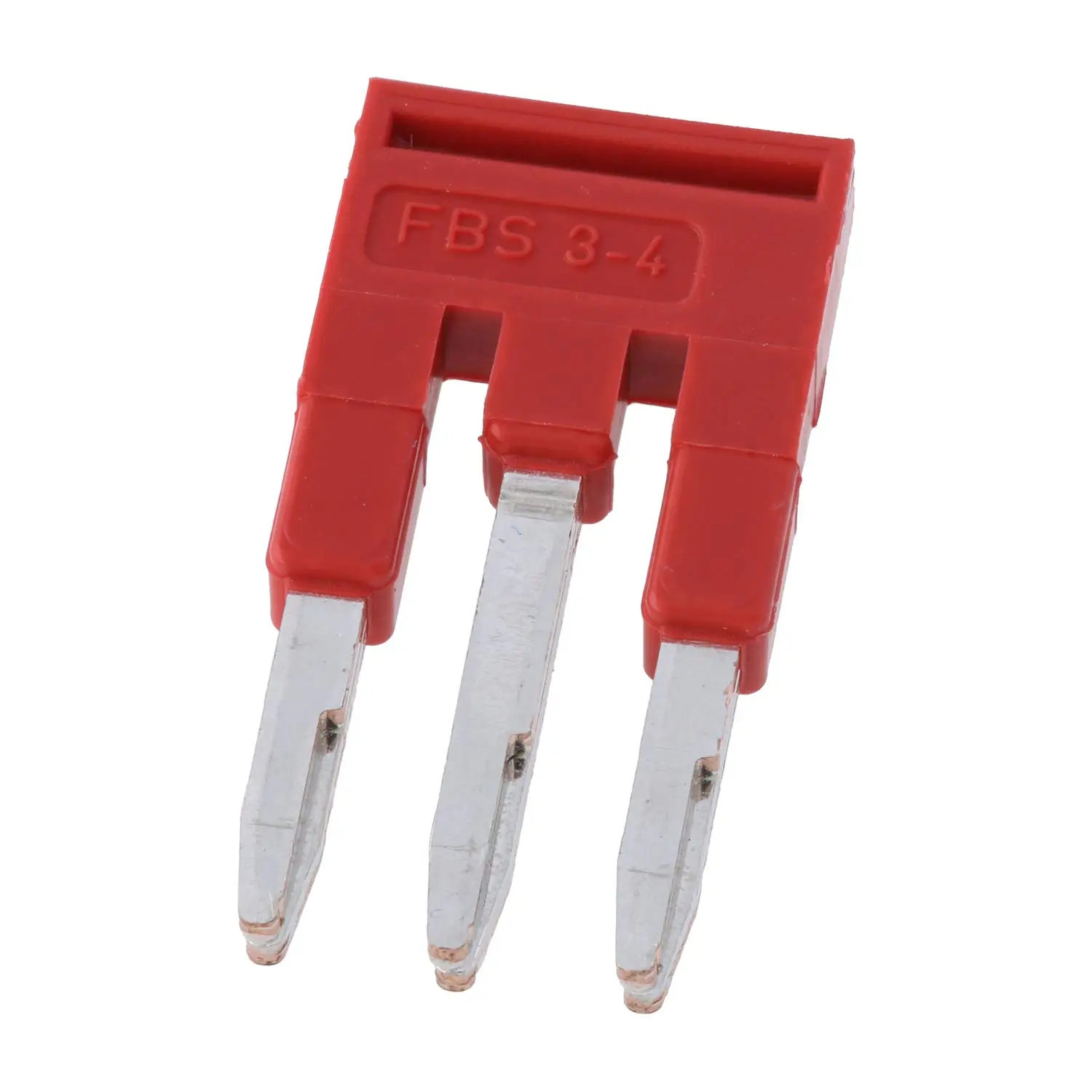 Produktfoto 1 von 3030129 Phoenix Contact Steckbrücke FBS 3-4 Belastungsstrom 17,5A Farbe rot, Werkstoff Kupfer (Cu)
