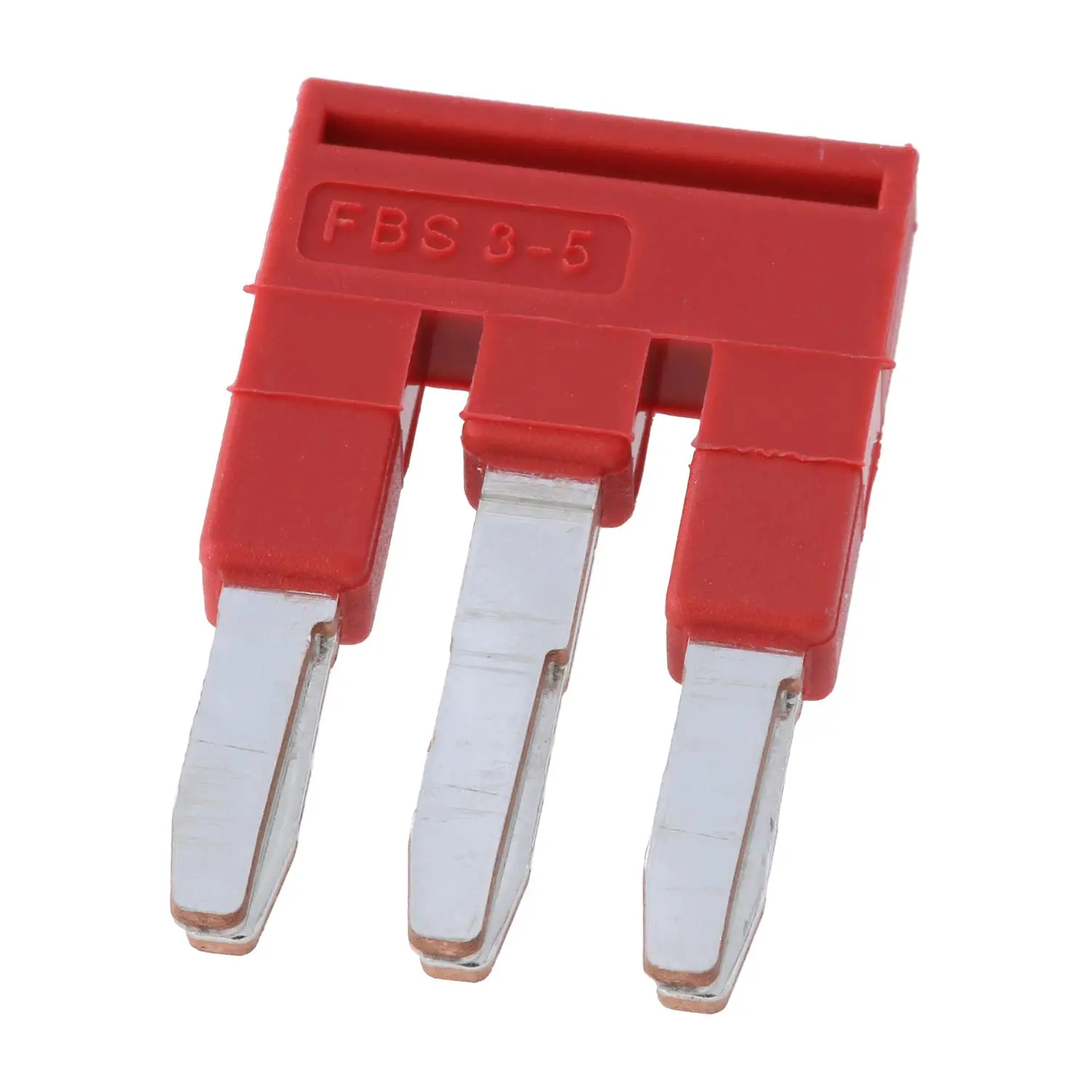 Produktfoto 1 von 3030174 Phoenix Contact Steckbrücke FBS 3-5 Belastungsstrom 24A Farbe rot, Werkstoff Kupfer (Cu)
