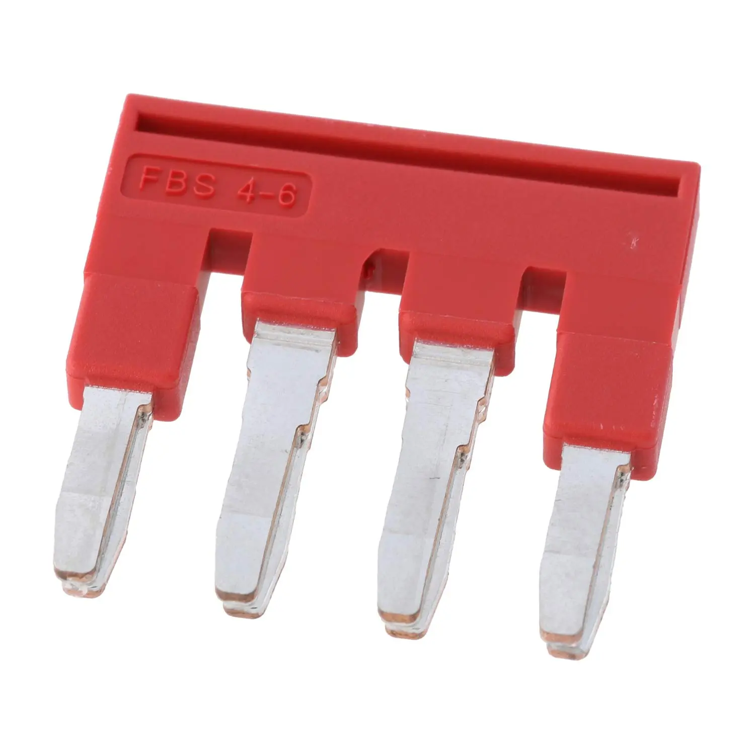 Produktfoto 1 von 3030255 Phoenix Contact Steckbrücke FBS 4-6 Belastungsstrom 32A Farbe rot, Werkstoff Kupfer (Cu)