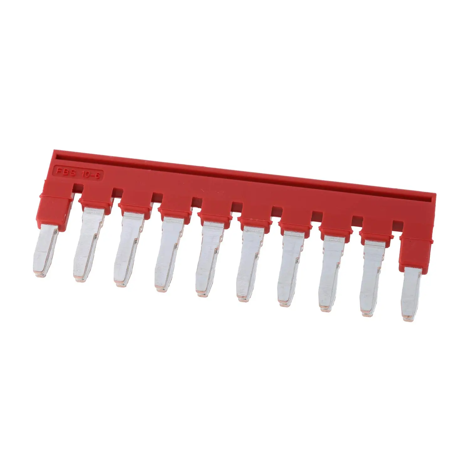 Produktfoto 1 von 3030271 Phoenix Contact Steckbrücke FBS 10-6 Belastungsstrom 32A Farbe rot, Werkstoff Kupfer (Cu)