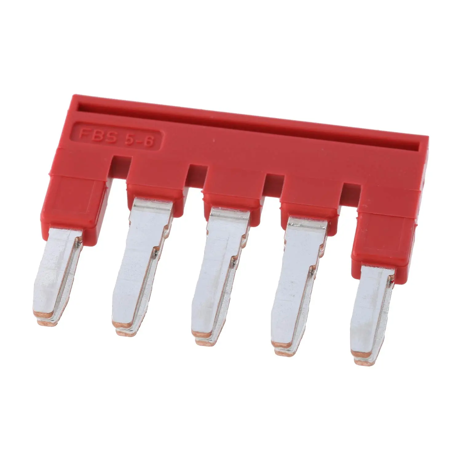 Produktfoto 1 von 3030349 Phoenix Contact Steckbrücke FBS 5-6 Belastungsstrom 32A Farbe rot, Werkstoff Kupfer (Cu)
