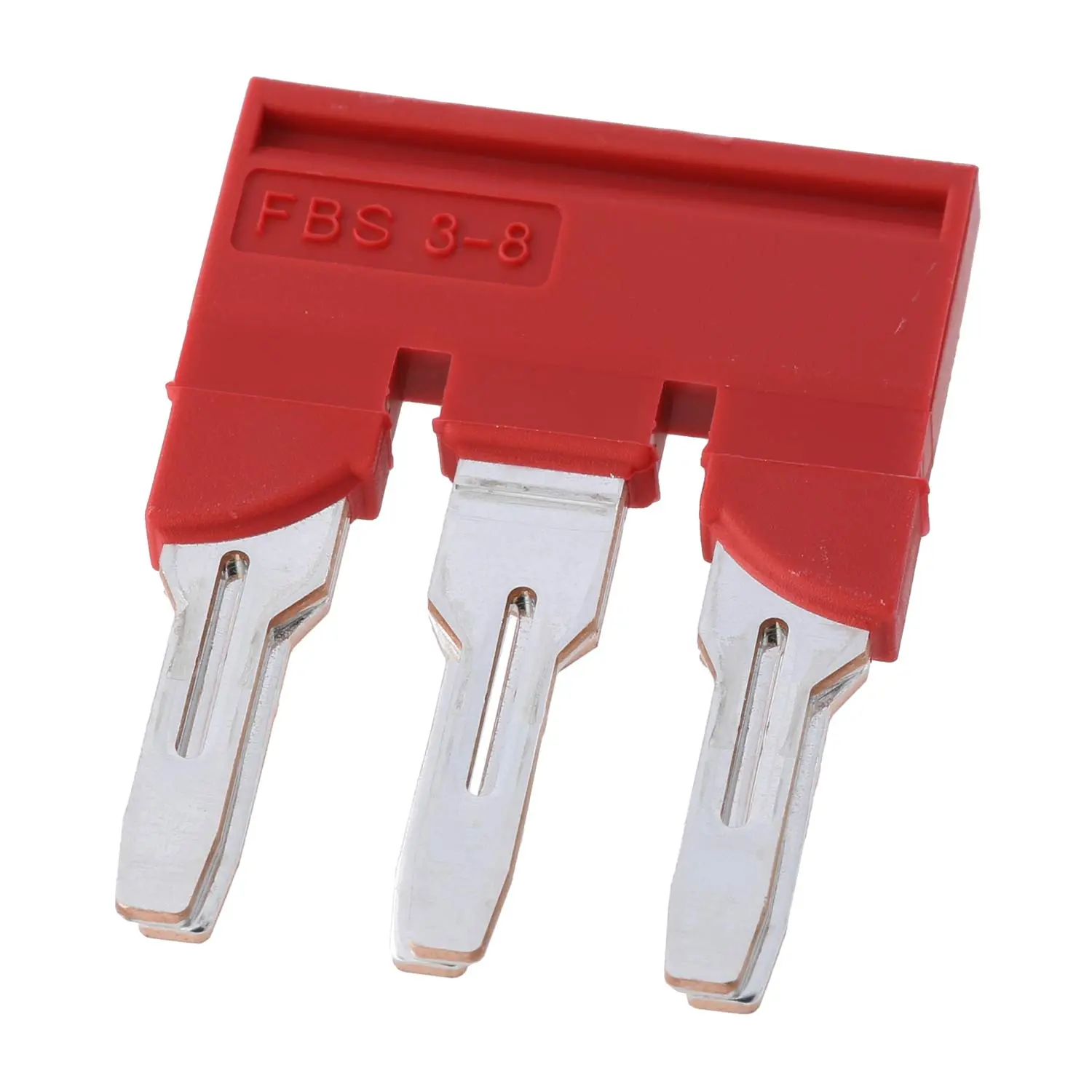 Produktfoto 1 von 3030297 Phoenix Contact Steckbrücke FBS 3-8 Belastungsstrom 41A Farbe rot, Werkstoff Kupfer (Cu)