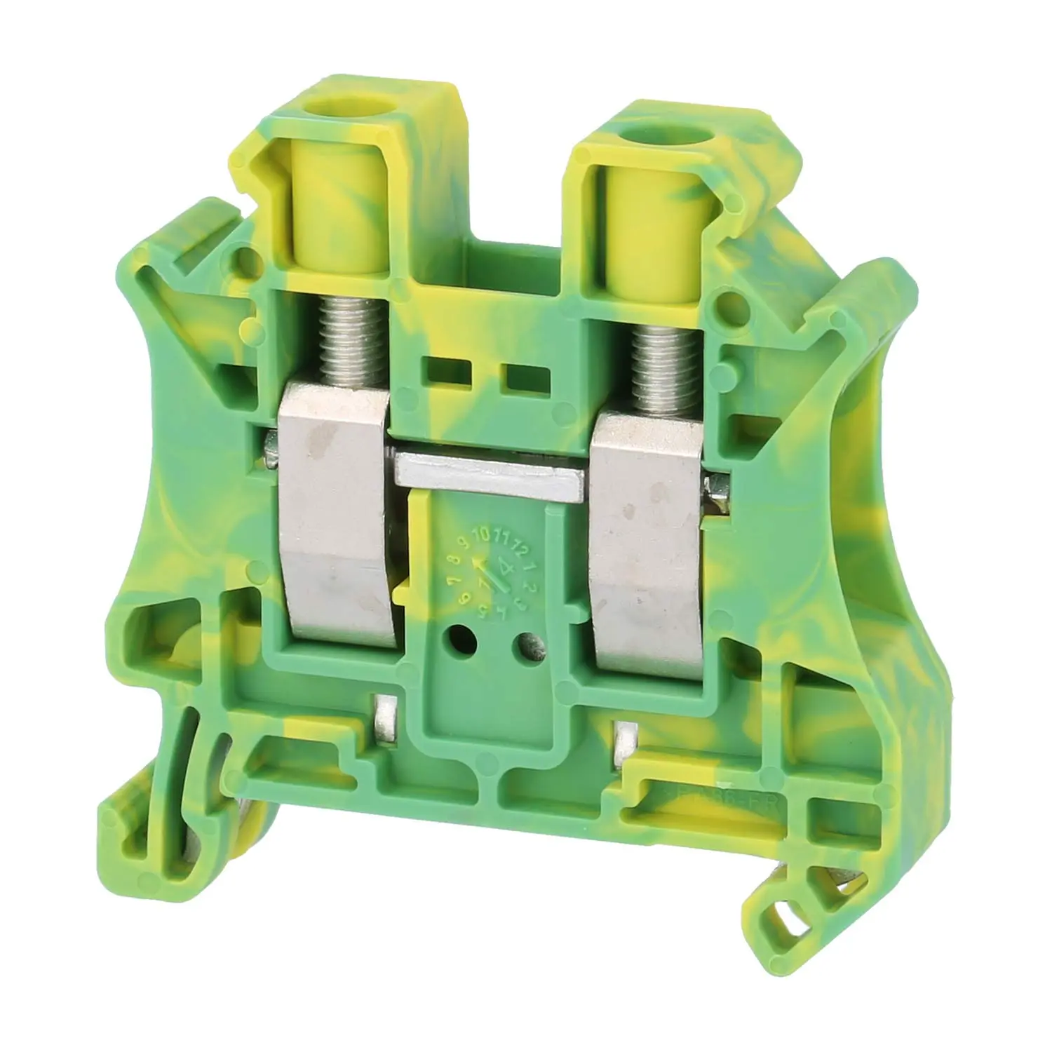 Produktfoto 1 von 3044173 Phoenix Contact Schutzleiter-Reihenklemme UT 10 PE Schraubanschluss Querschnitt starr 0,5mm² - 16mm² AWG20 - AWG6