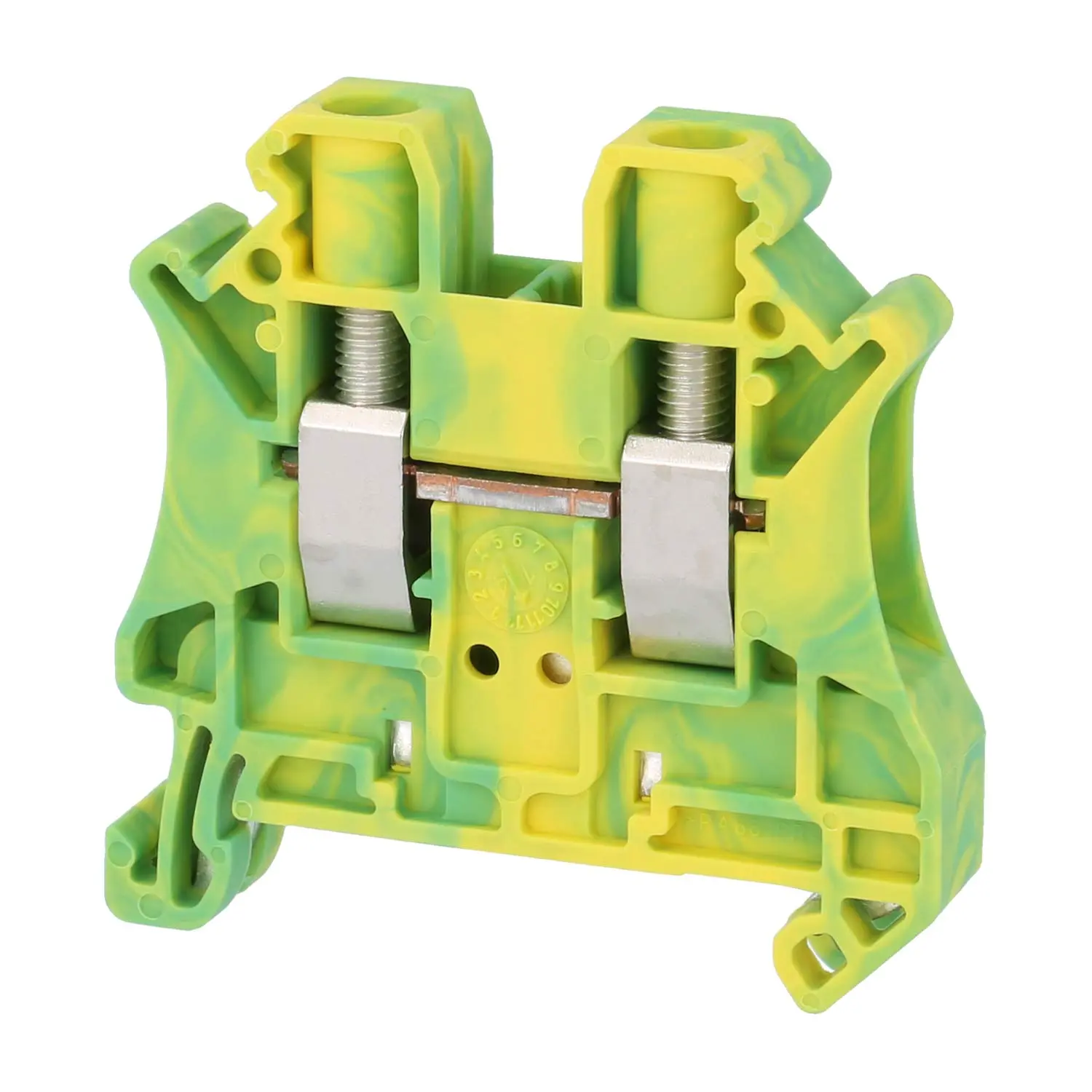 Produktfoto 1 von 3044157 Phoenix Contact Schutzleiter-Reihenklemme UT 6 PE Schraubanschluss Querschnitt starr 0,2mm² - 10mm² AWG24 - AWG8