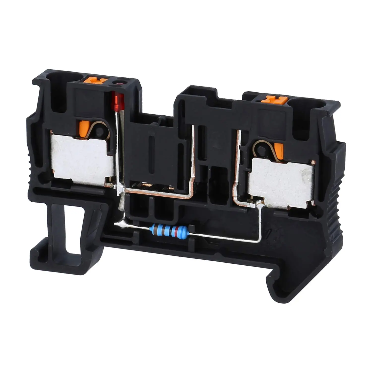 Produktfoto 1 von 3208951 Phoenix Contact Sicherungsreihenklemme mit LED PT 4-FSI/F-LED12 mit Leuchtanzeige für 12 DC, 1,7 mA, Push-In-Anschluss Nennspannung 12V