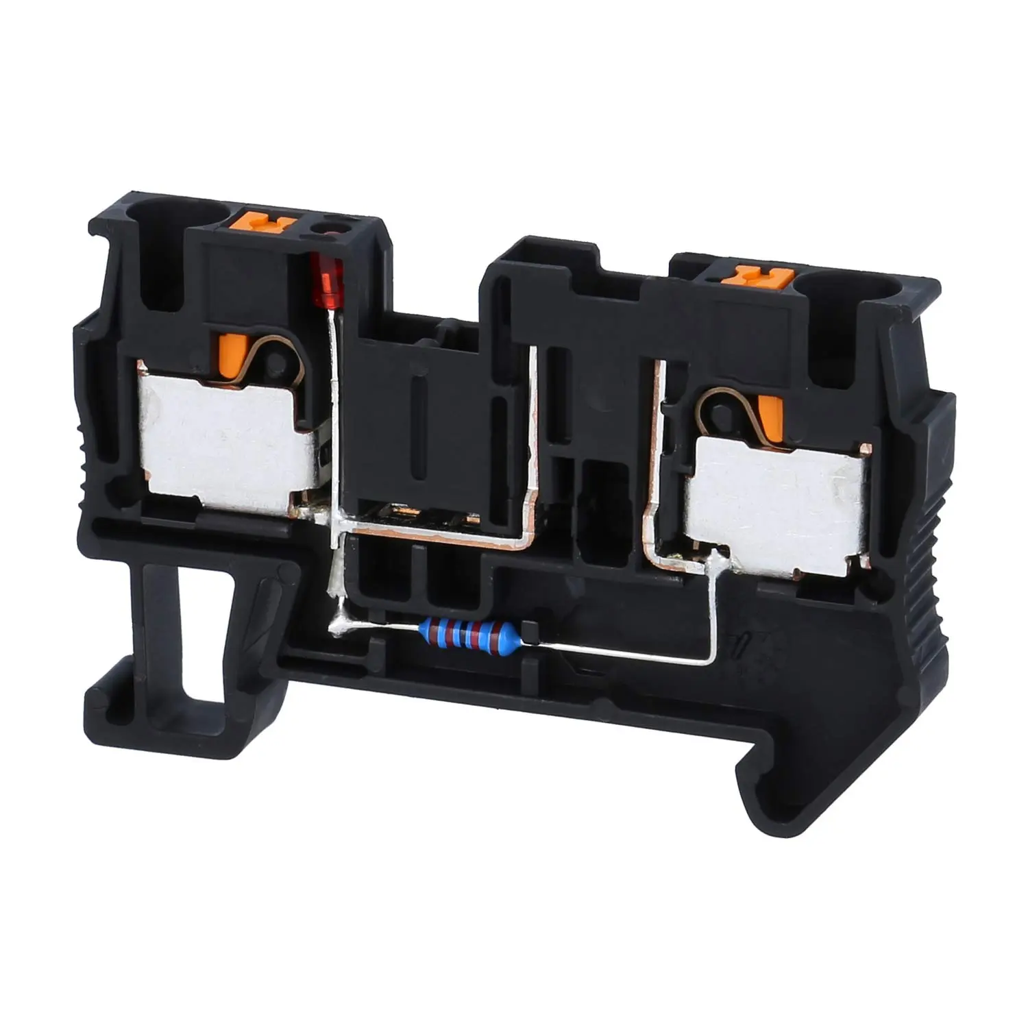 Produktfoto 1 von 3208964 Phoenix Contact Sicherungsreihenklemme mit LED PT 4-FSI/F-LED24 mit Leuchtanzeige für 24 DC, 1,9 mA, Push-In-Anschluss Nennspannung 24V