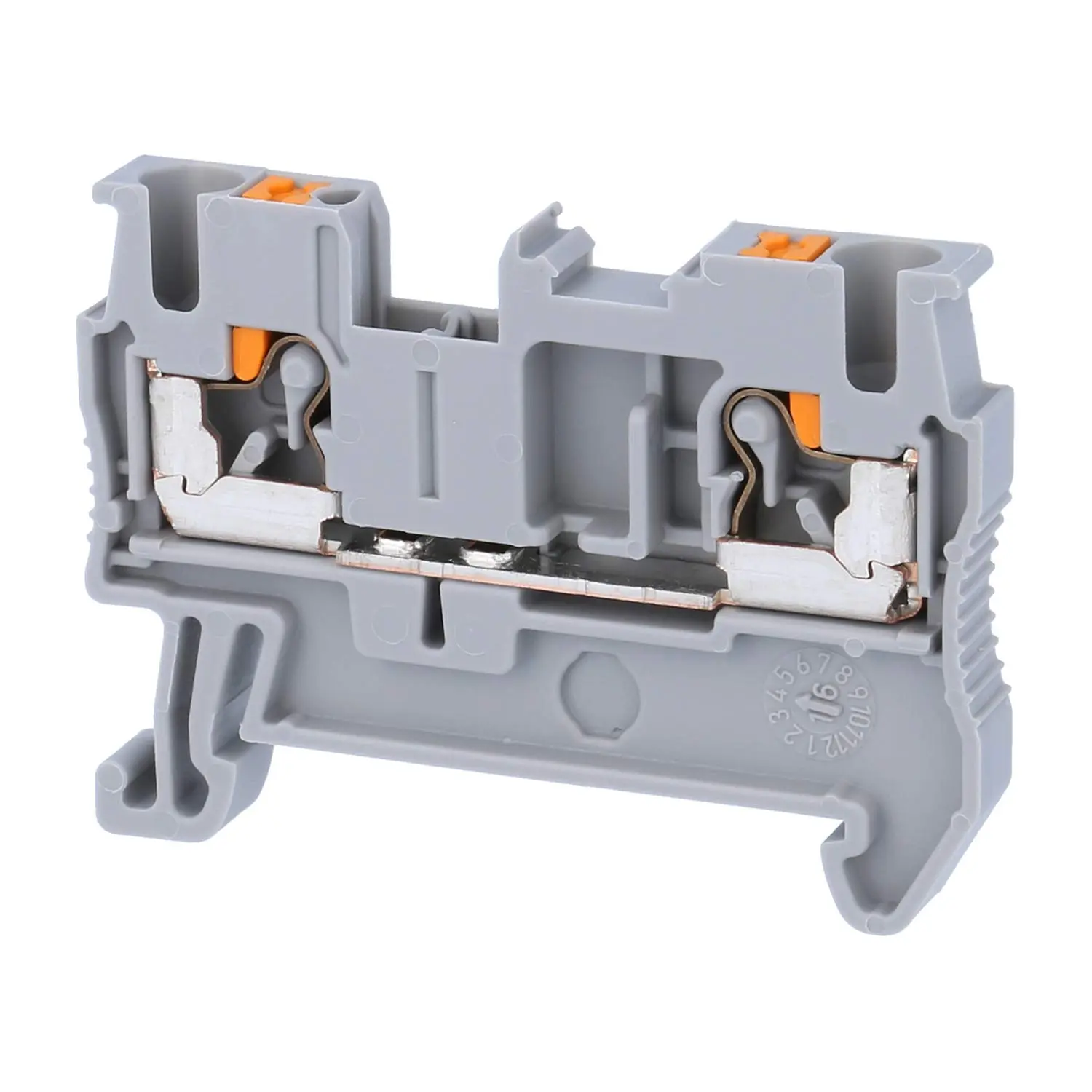 Produktfoto 1 von 3209510 Phoenix Contact Durchgangsklemme PT 2,5 Push-In-Anschluss Nennspannung 800V Kurzzeitstrom 0,30kA