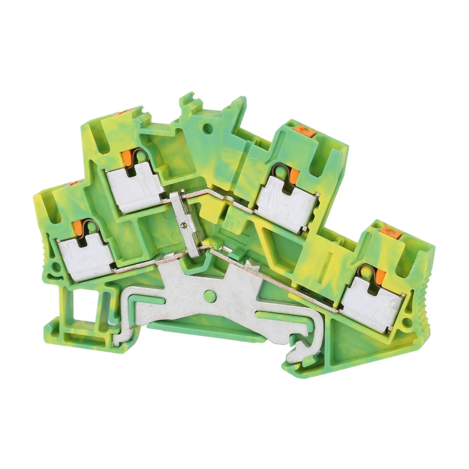 Produktfoto 1 von 3209620 Phoenix Contact Schutzleiter-Doppelstockklemme PTTBS 2,5 PE Push-In-Anschluss Querschnitt starr 0,14mm² - 4mm² AWG26 - AWG12