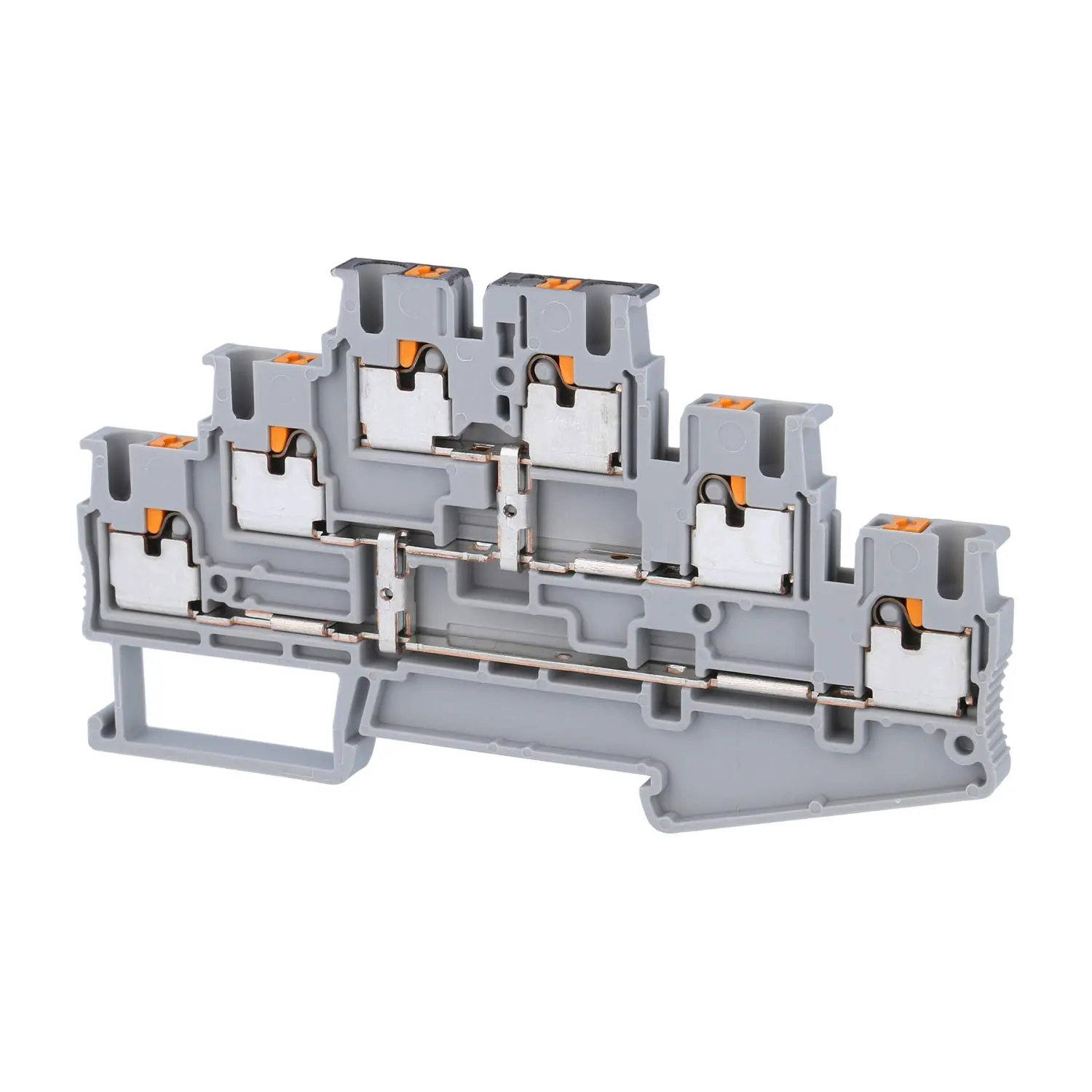 Produktfoto 1 von 3210512 Phoenix Contact Mehrstockklemme PT 2,5-3PV mit Potenzialverbinder, Push-In-Anschluss Nennspannung 500V Kurzzeitstrom 0,30kA