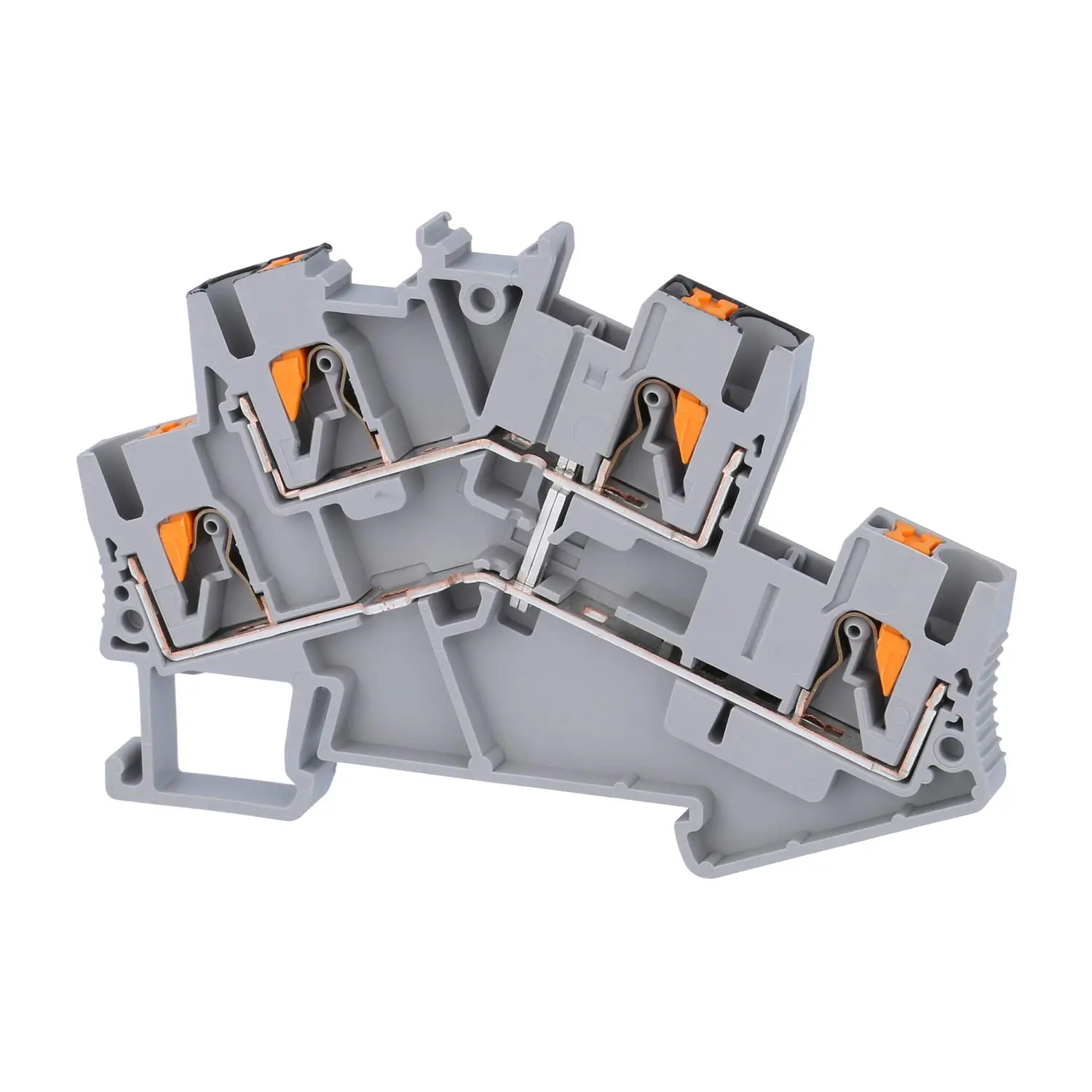 Produktfoto 1 von 3210211 Phoenix Contact Doppelstockklemme PTTBS 2,5 PV Push-In-Anschluss Nennspannung 500V Kurzzeitstrom 0,30kA