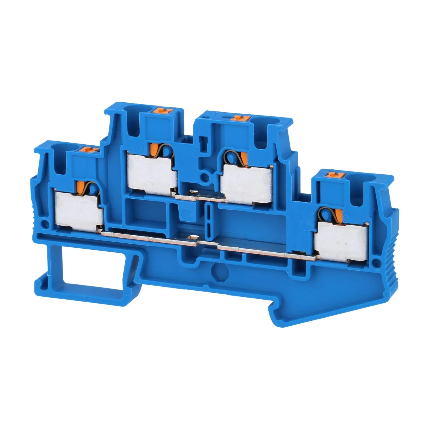 Produktfoto 1 von 3211793 Phoenix Contact Doppelstockklemme PTTB 4 BU Push-In-Anschluss Nennspannung 500V