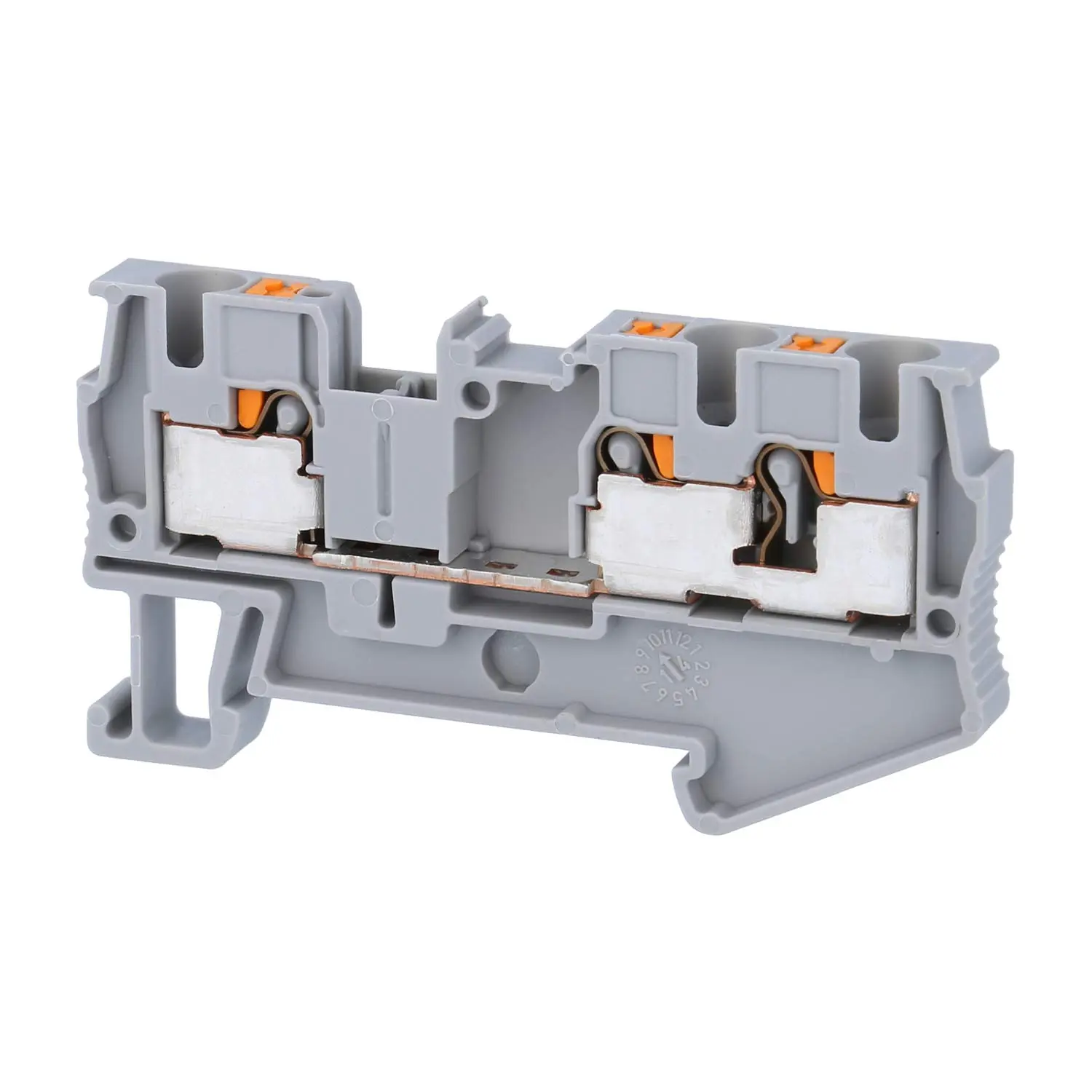Produktfoto 1 von 3211771 Phoenix Contact Durchgangsklemme PT 4-TWIN Push-In-Anschluss Nennspannung 800V Kurzzeitstrom 0,48kA