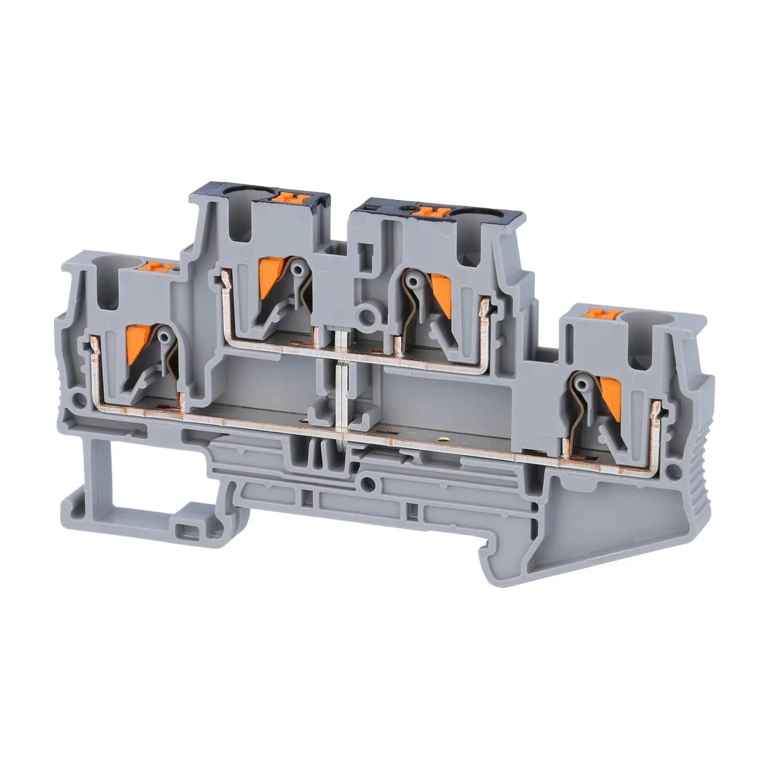 Produktfoto 1 von 3211825 Phoenix Contact Doppelstockklemme PTTB 4 PV Push-In-Anschluss Nennspannung 500V Kurzzeitstrom 0,48kA