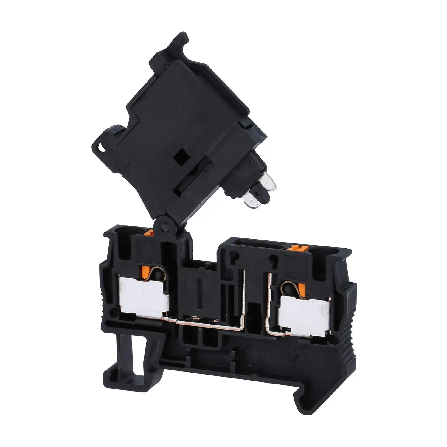 Produktfoto 1 von 3211903 Phoenix Contact Hebel-Sicherungsklemme mit LED PT 4-HESI-LED24 mit Leuchtanzeige für 12-30V, Push-In-Anschluss Nennspannung 24V