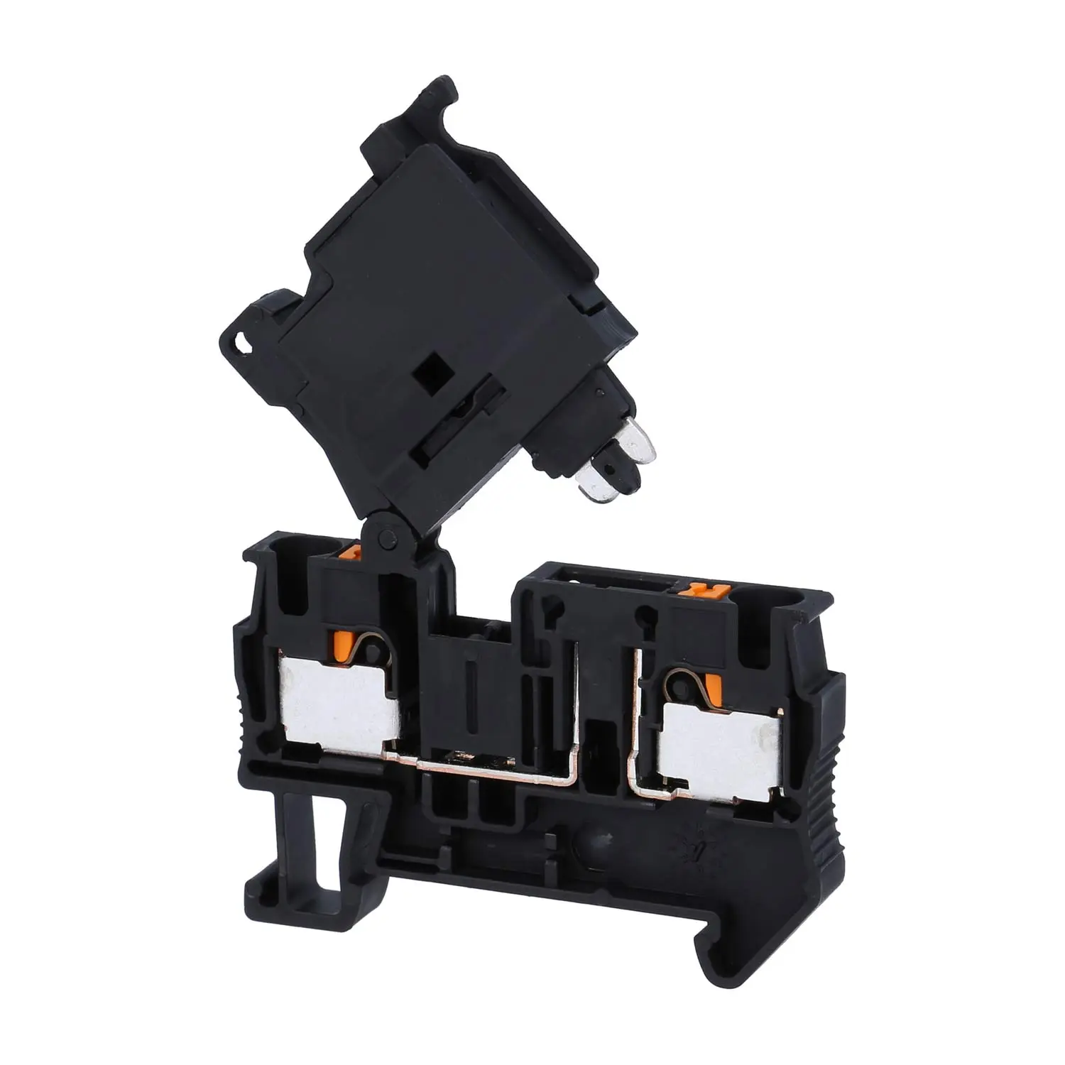 Produktfoto 1 von 3211907 Phoenix Contact Hebel-Sicherungsklemme mit LED PT 4-HESI-LA250 mit Leuchtanzeige für 110-250V, Push-In-Anschluss Nennspannung 250V