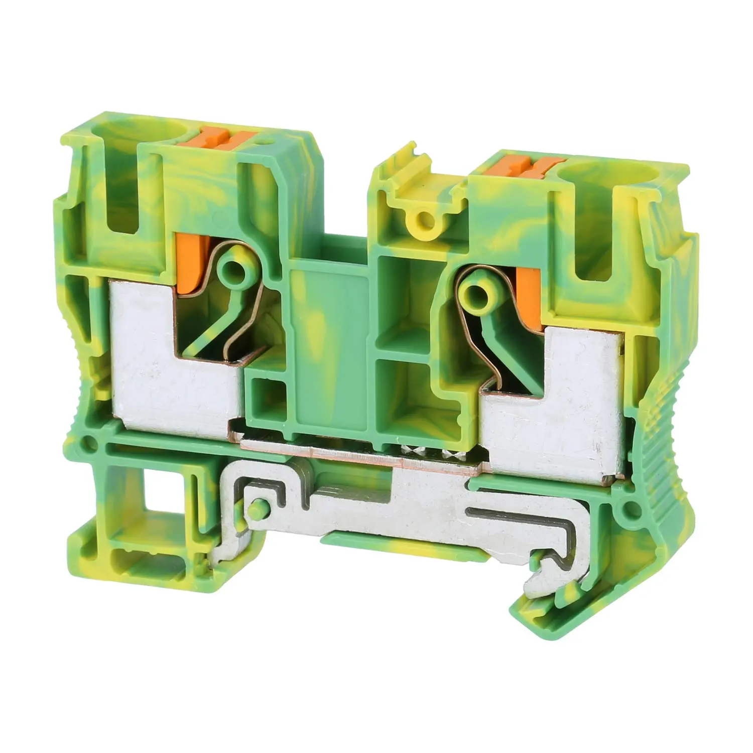 Produktfoto 1 von 3212131 Phoenix Contact Schutzleiter-Reihenklemme PT 10 PE Push-In-Anschluss Querschnitt starr 0,5mm² - 16mm² AWG20 - AWG6