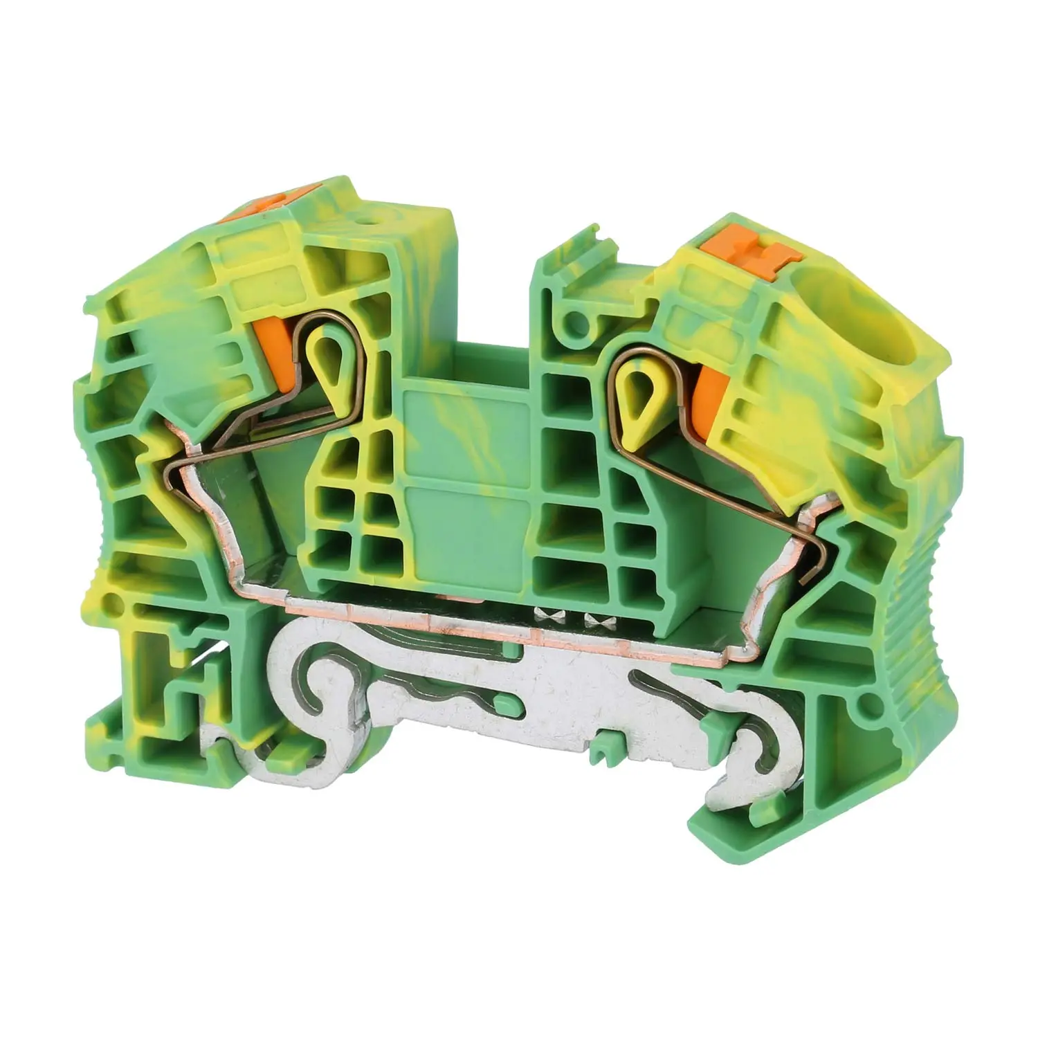 Produktfoto 1 von 3212147 Phoenix Contact Schutzleiter-Reihenklemme PT 16 N PE Push-In-Anschluss Querschnitt starr 0,5mm² - 25mm² AWG20 - AWG4